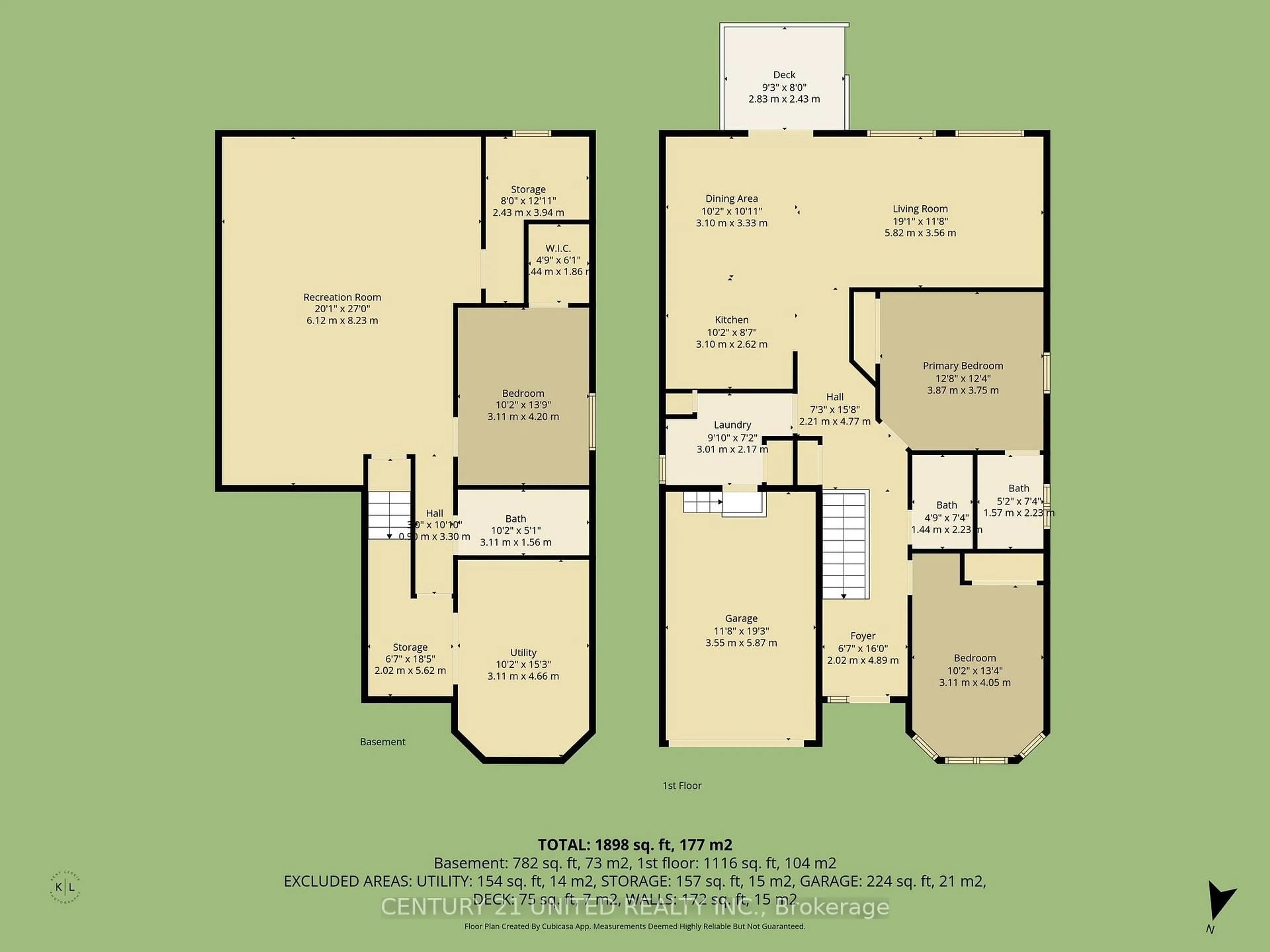 Floor plan for 833 Bertrand Terr, Peterborough Ontario K9K 2T1