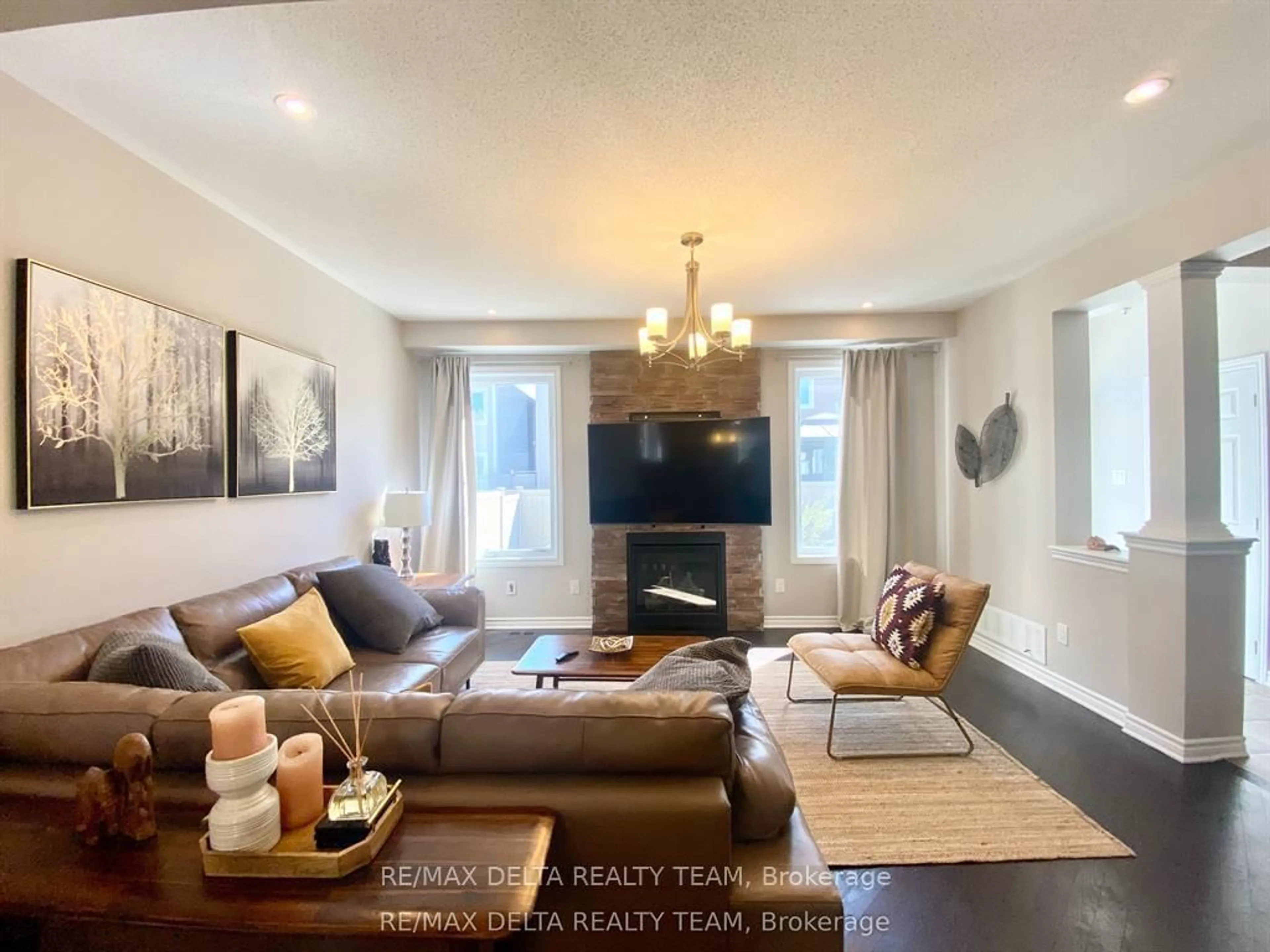 Living room with furniture, unknown for 66 Escallonia Crt, Ottawa Ontario K2S 0W9