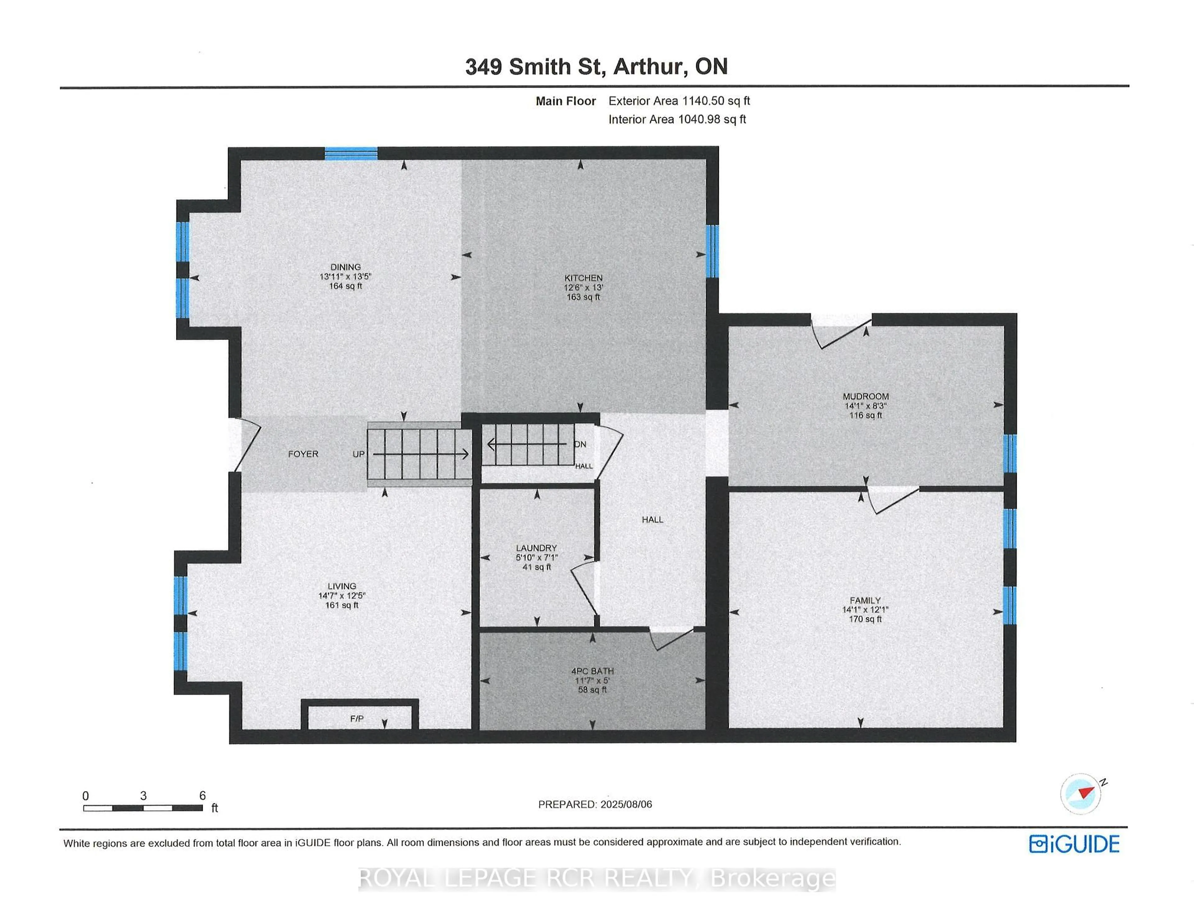 Floor plan for 349 Smith St, Wellington North Ontario N0G 1A0