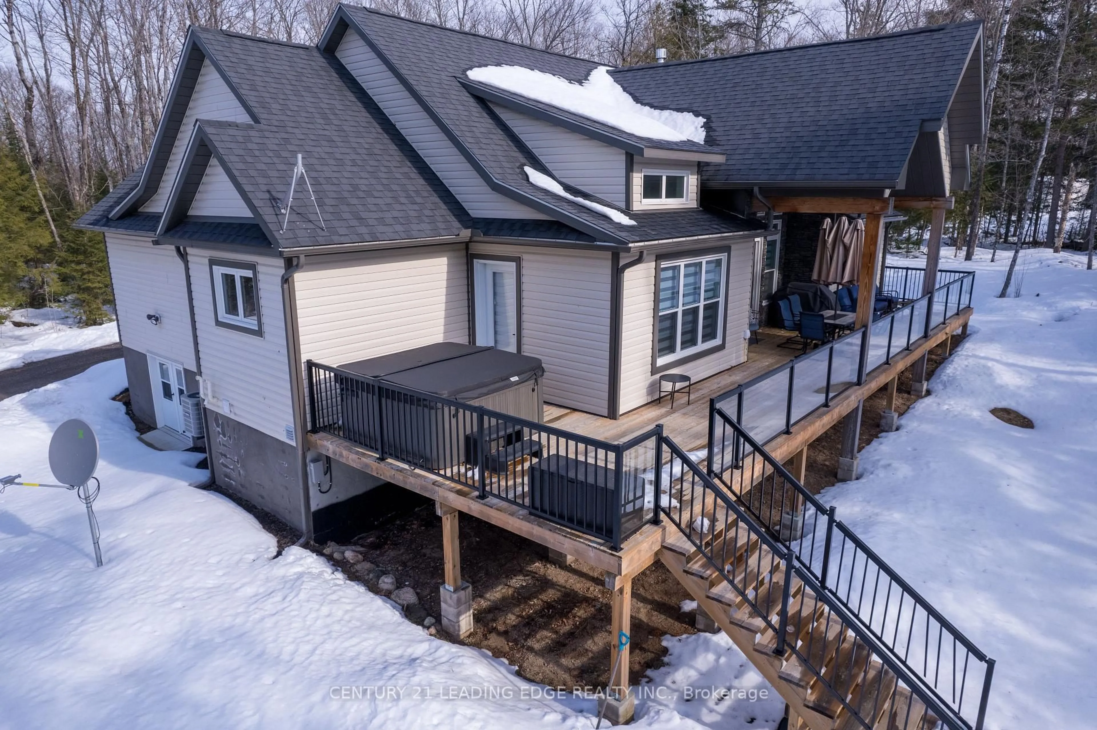 A pic from outside/outdoor area/front of a property/back of a property/a pic from drone, mountain view for 1056 Lippert Lane, Bancroft Ontario K0L 1C0