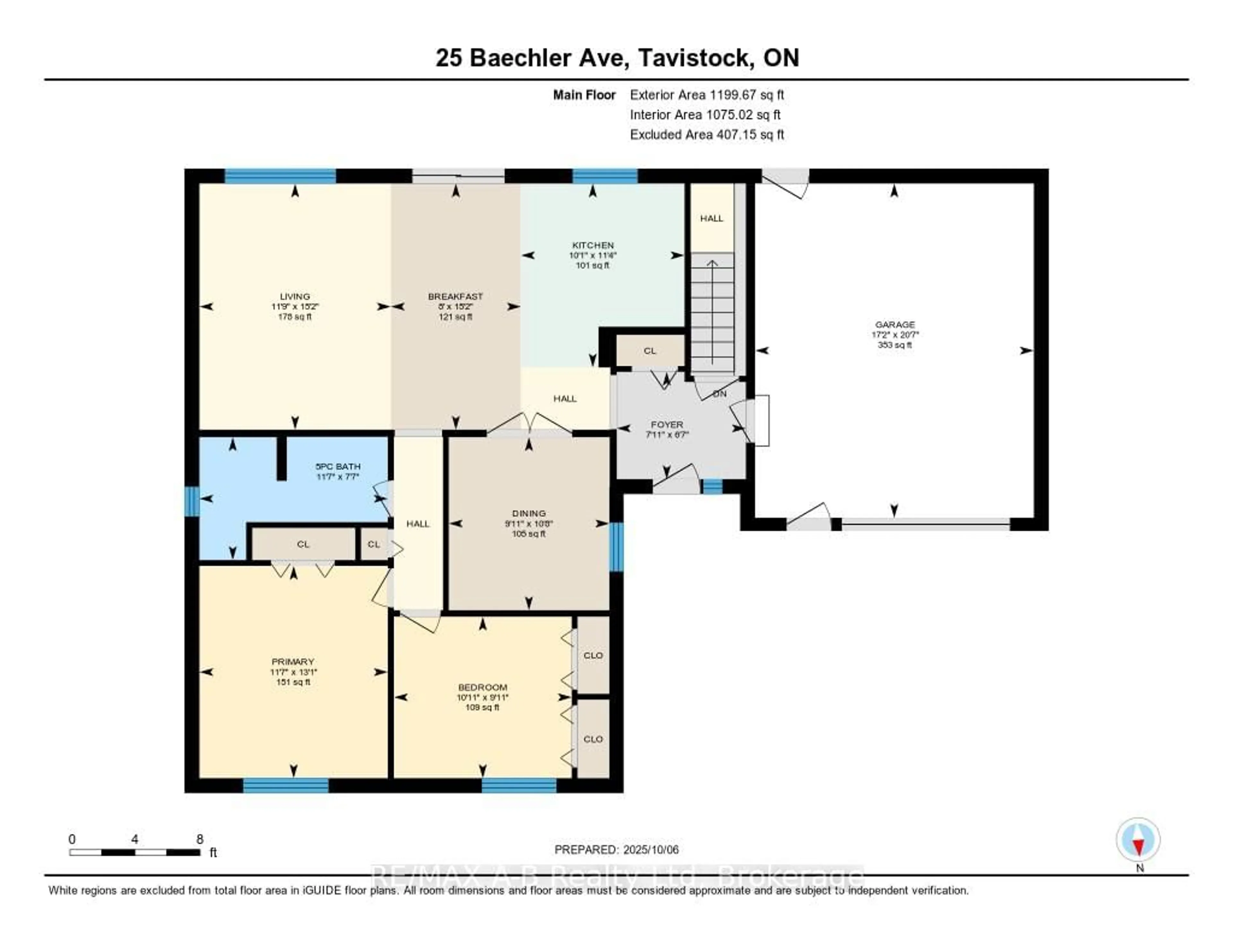 Floor plan for 25 Baechler Ave, East Zorra-Tavistock Ontario N0B 2R0
