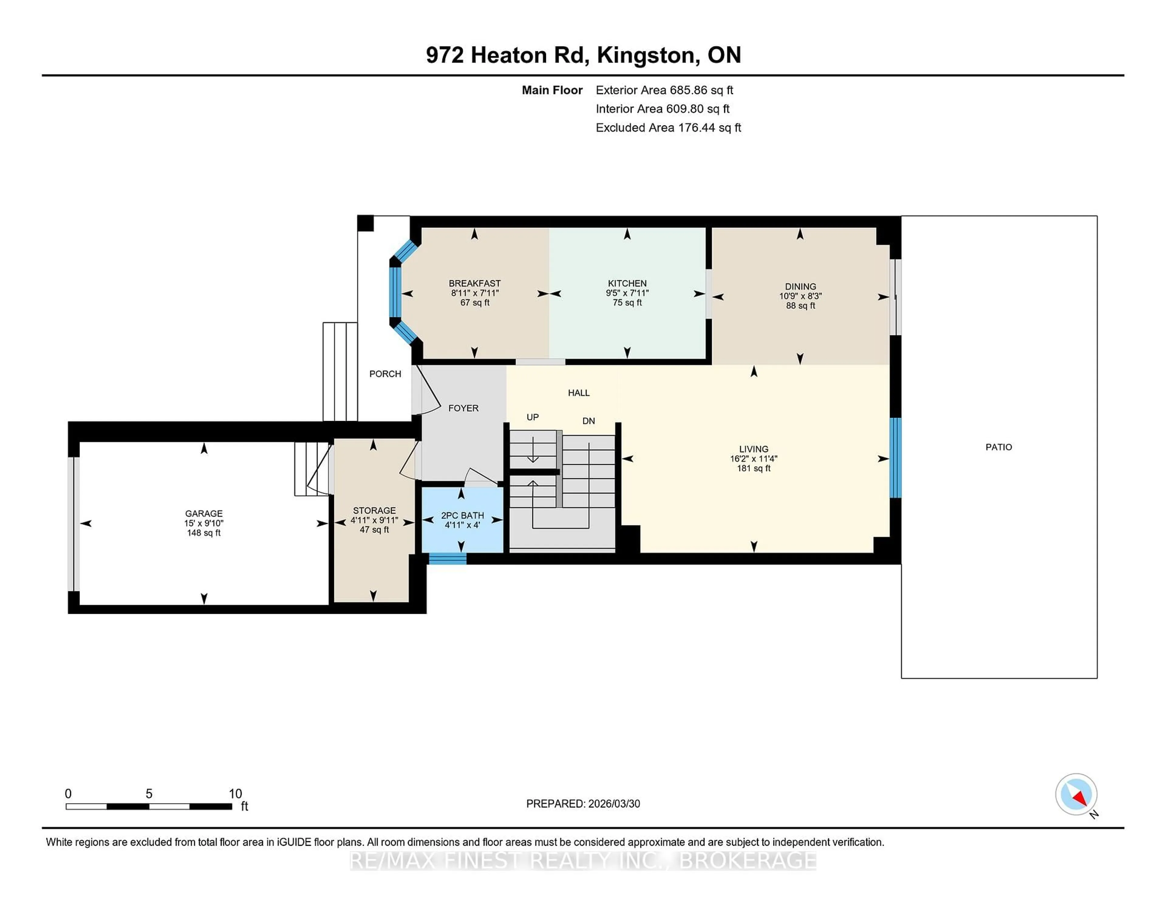 Floor plan for 972 Heaton Rd, Kingston Ontario K7P 1Y7