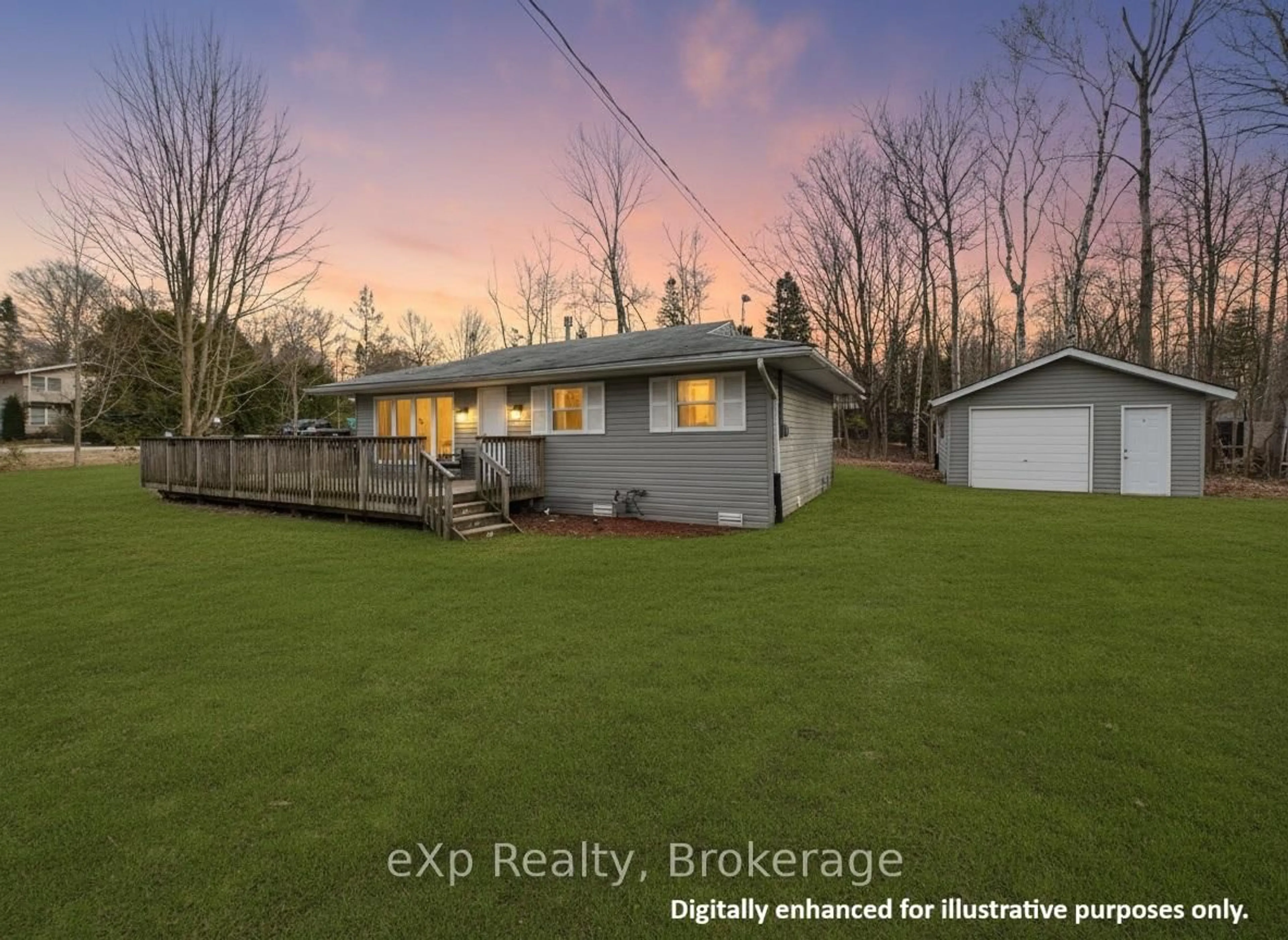 A pic from outside/outdoor area/front of a property/back of a property/a pic from drone, unknown for 2 Birch St, South Bruce Peninsula Ontario N0H 2G0