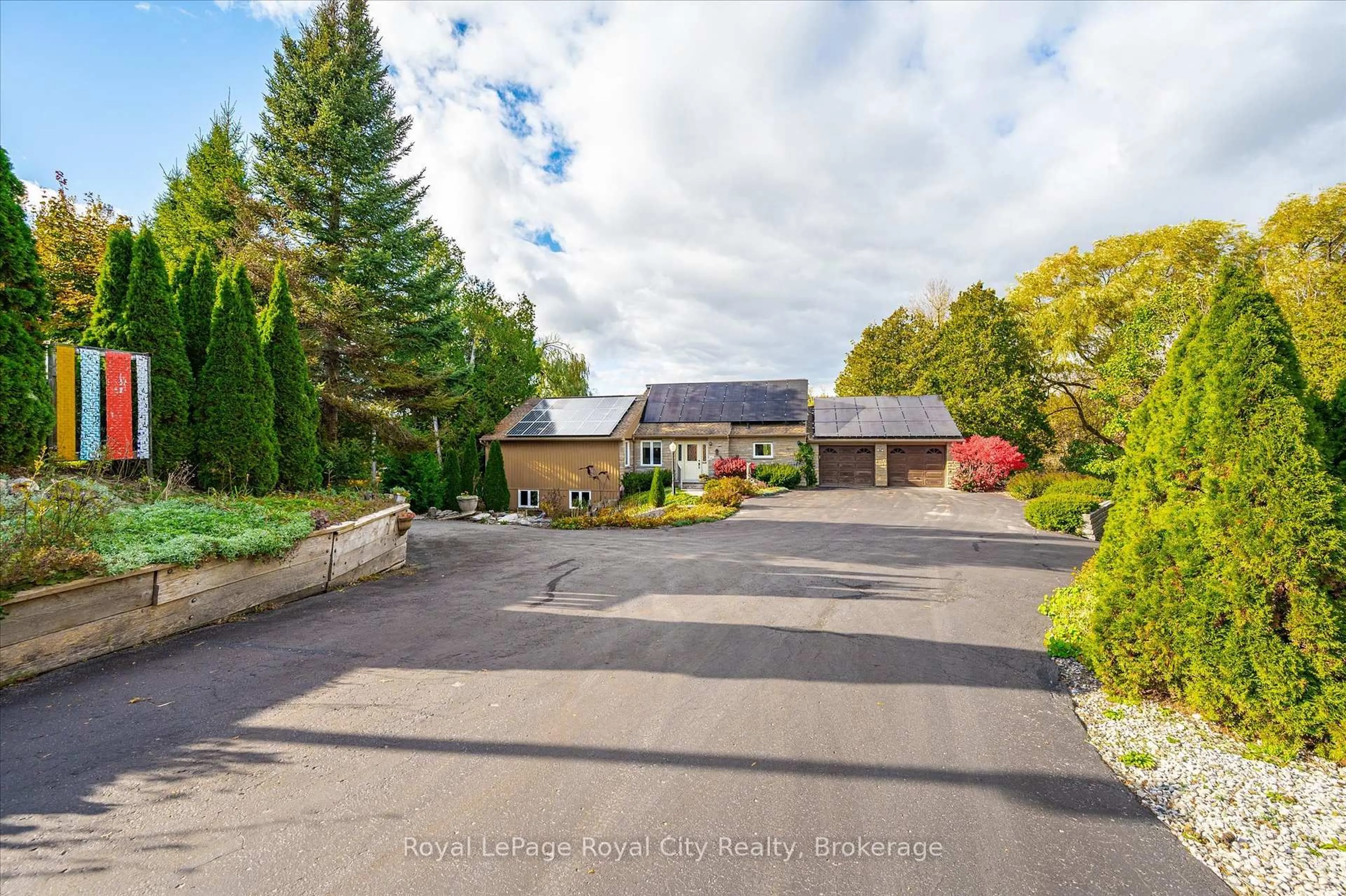 A pic from outside/outdoor area/front of a property/back of a property/a pic from drone, street for 8060 Wellington Rd 18 Rd, Centre Wellington Ontario N1M 2W5