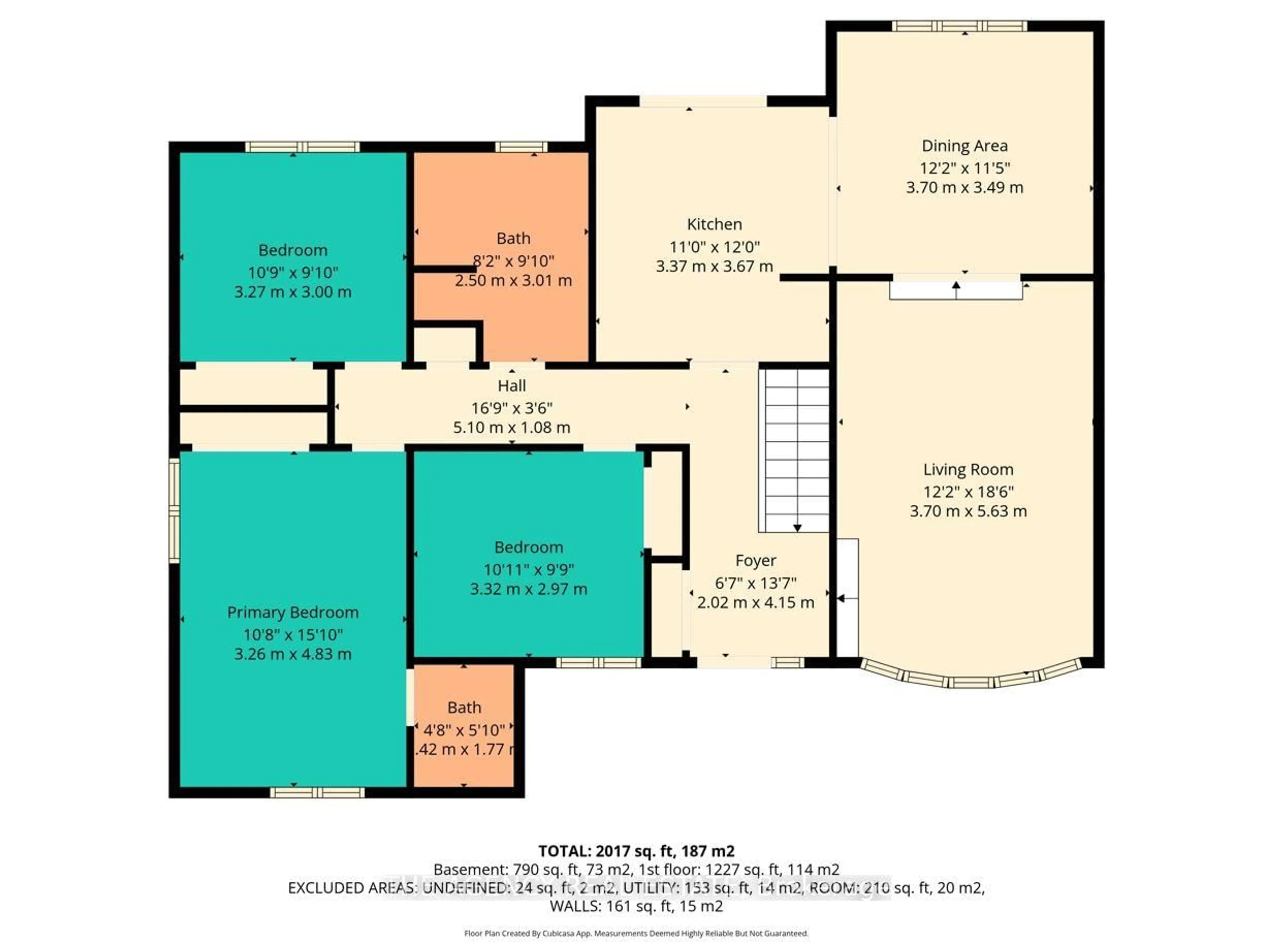 Floor plan for 438 Grand View Ave, London South Ontario N6K 2T4