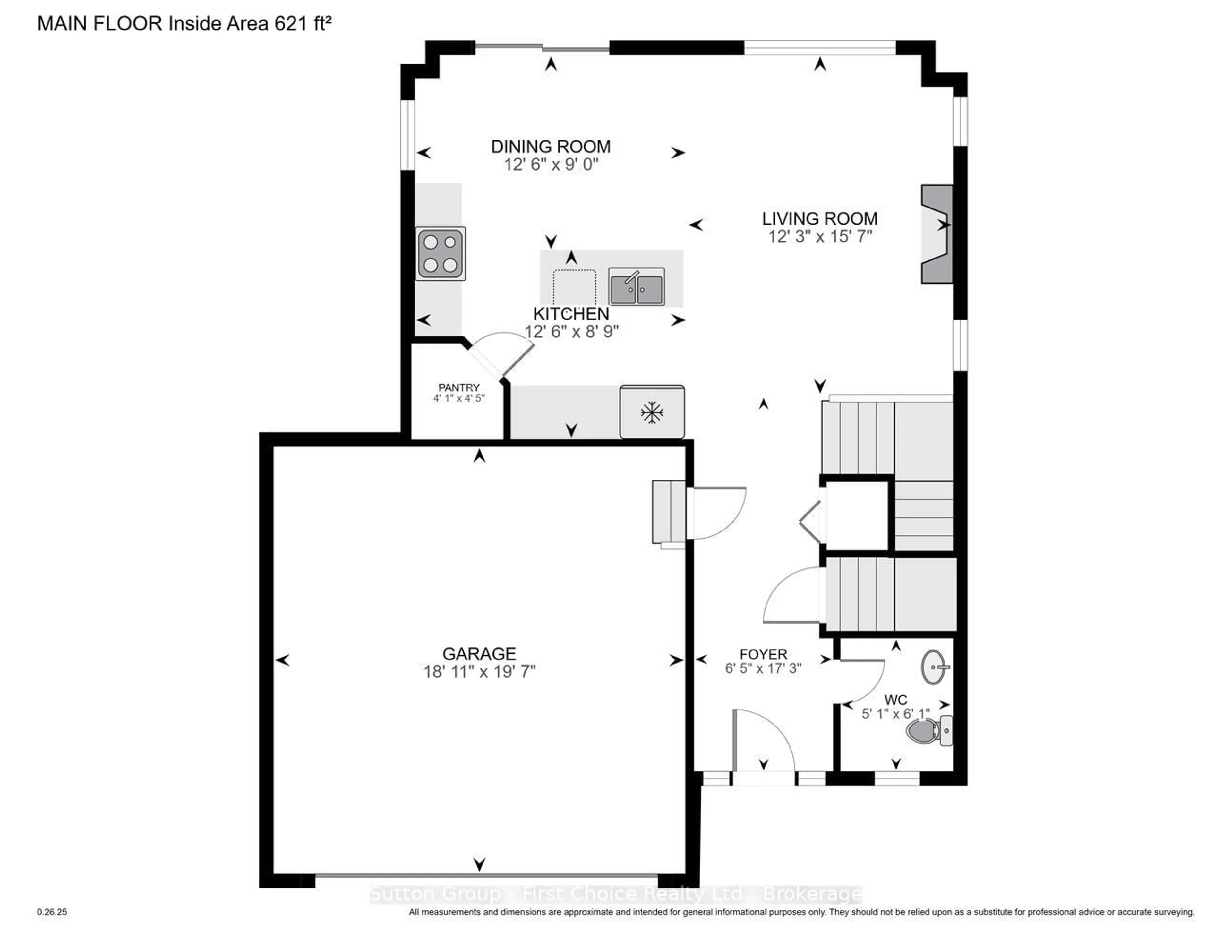 Floor plan for 60 Brown St, Stratford Ontario N5A 0B8