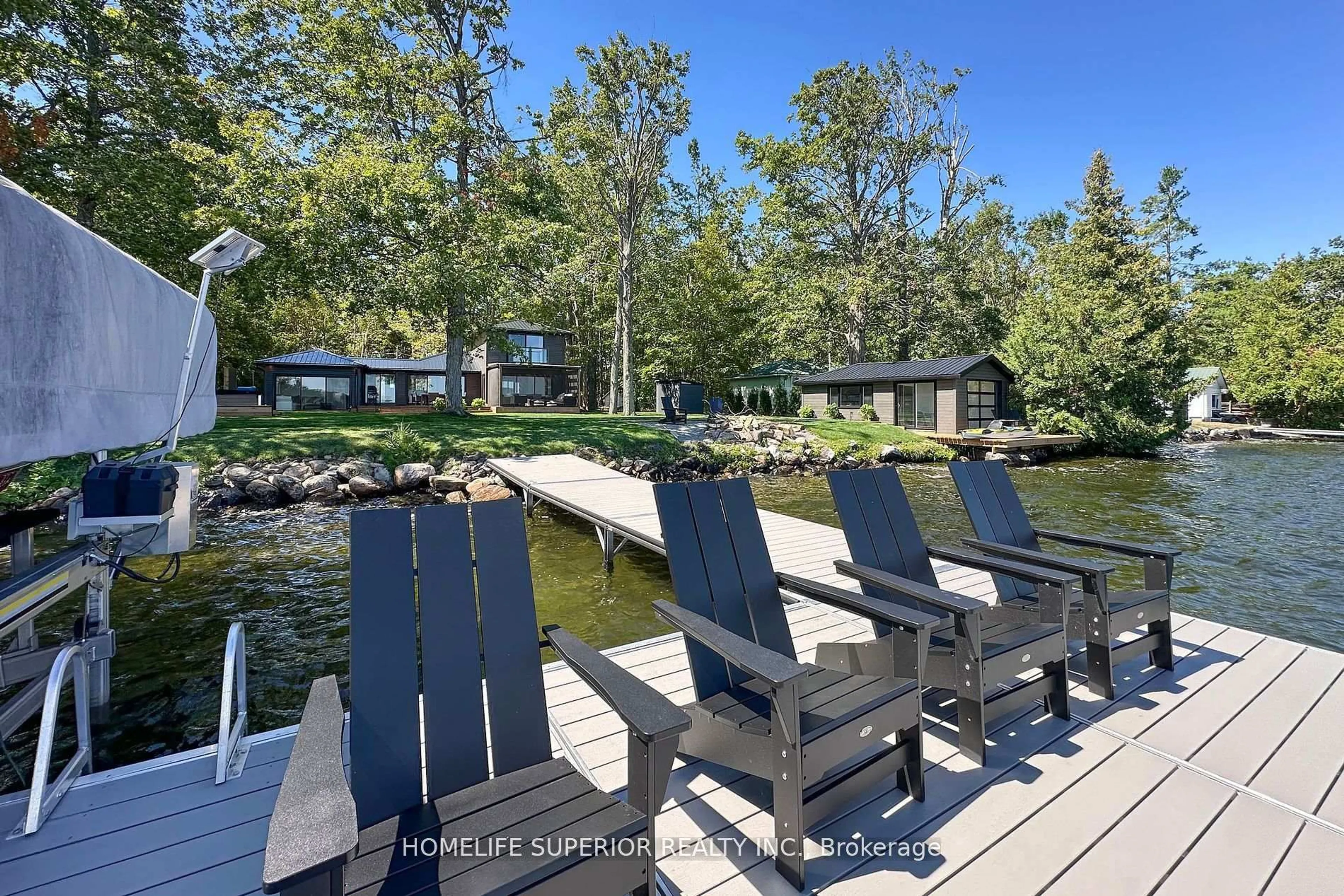 Patio, water/lake/river/ocean view for 110 West Bay Blvd, Kawartha Lakes Ontario K0M 2B0