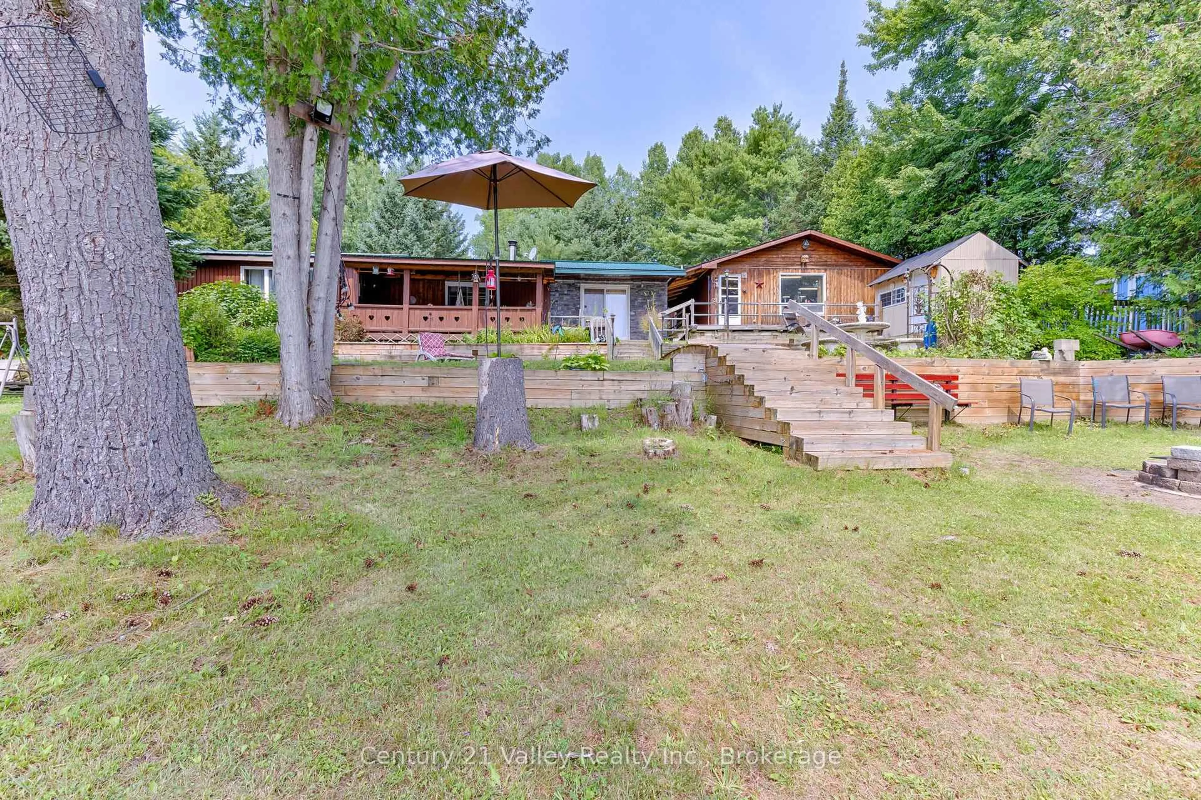 A pic from outside/outdoor area/front of a property/back of a property/a pic from drone, water/lake/river/ocean view for 53 Downing Lane, Calabogie Ontario K0J 1H0