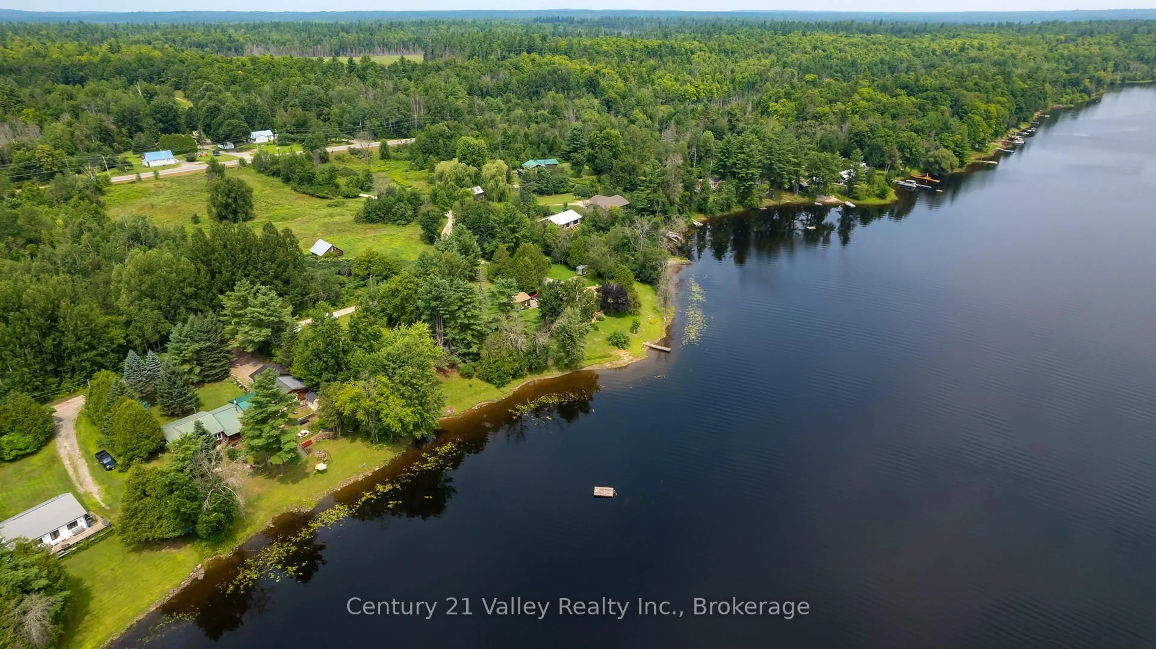 A pic from outside/outdoor area/front of a property/back of a property/a pic from drone, water/lake/river/ocean view for 53 Downing Lane, Calabogie Ontario K0J 1H0