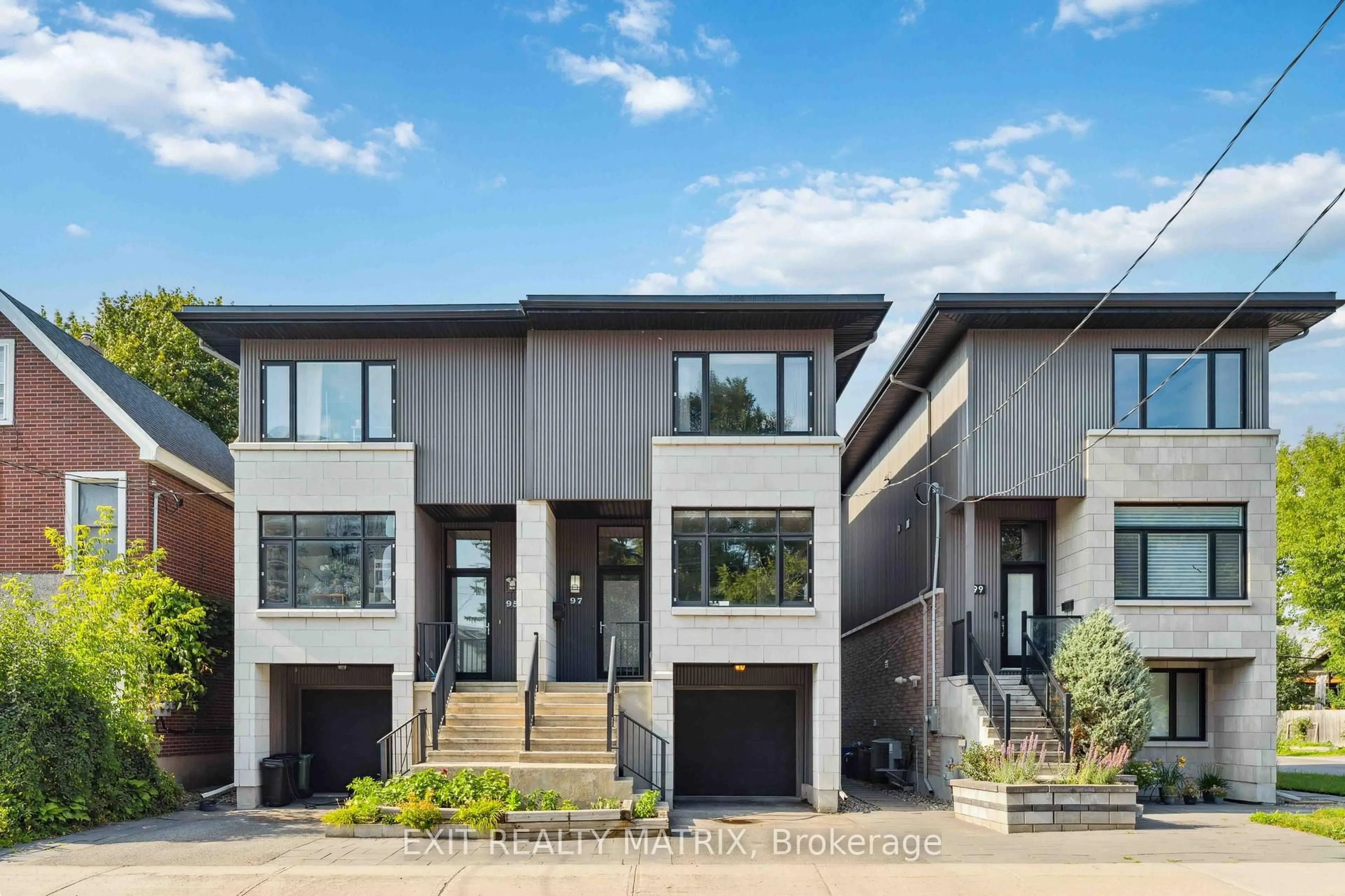 Home with vinyl exterior material, street for 97 Queen Mary St, Ottawa Ontario K1K 1X6