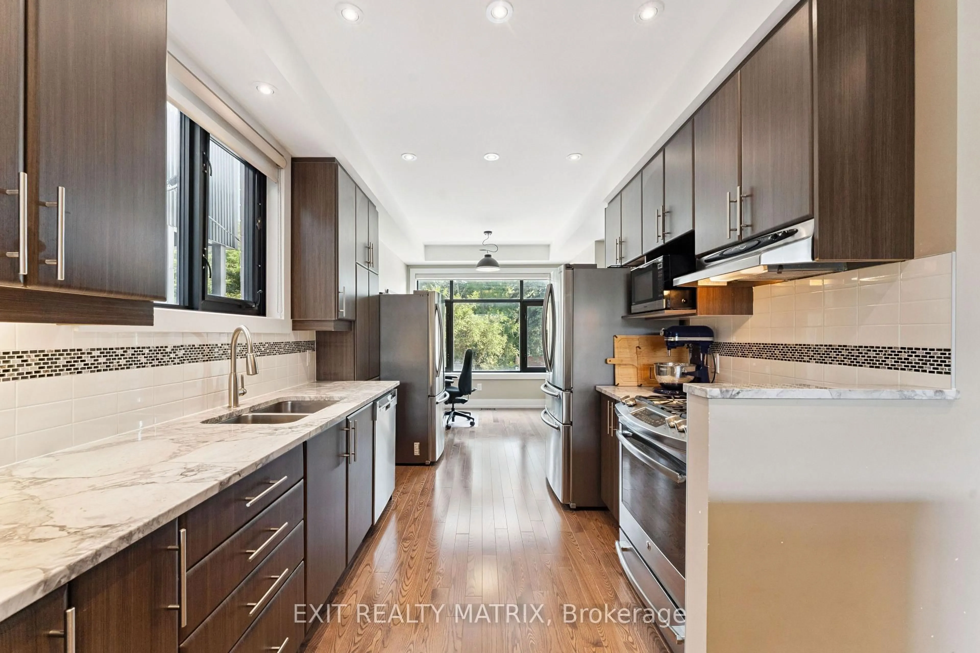 Contemporary kitchen, ceramic/tile floor for 97 Queen Mary St, Ottawa Ontario K1K 1X6