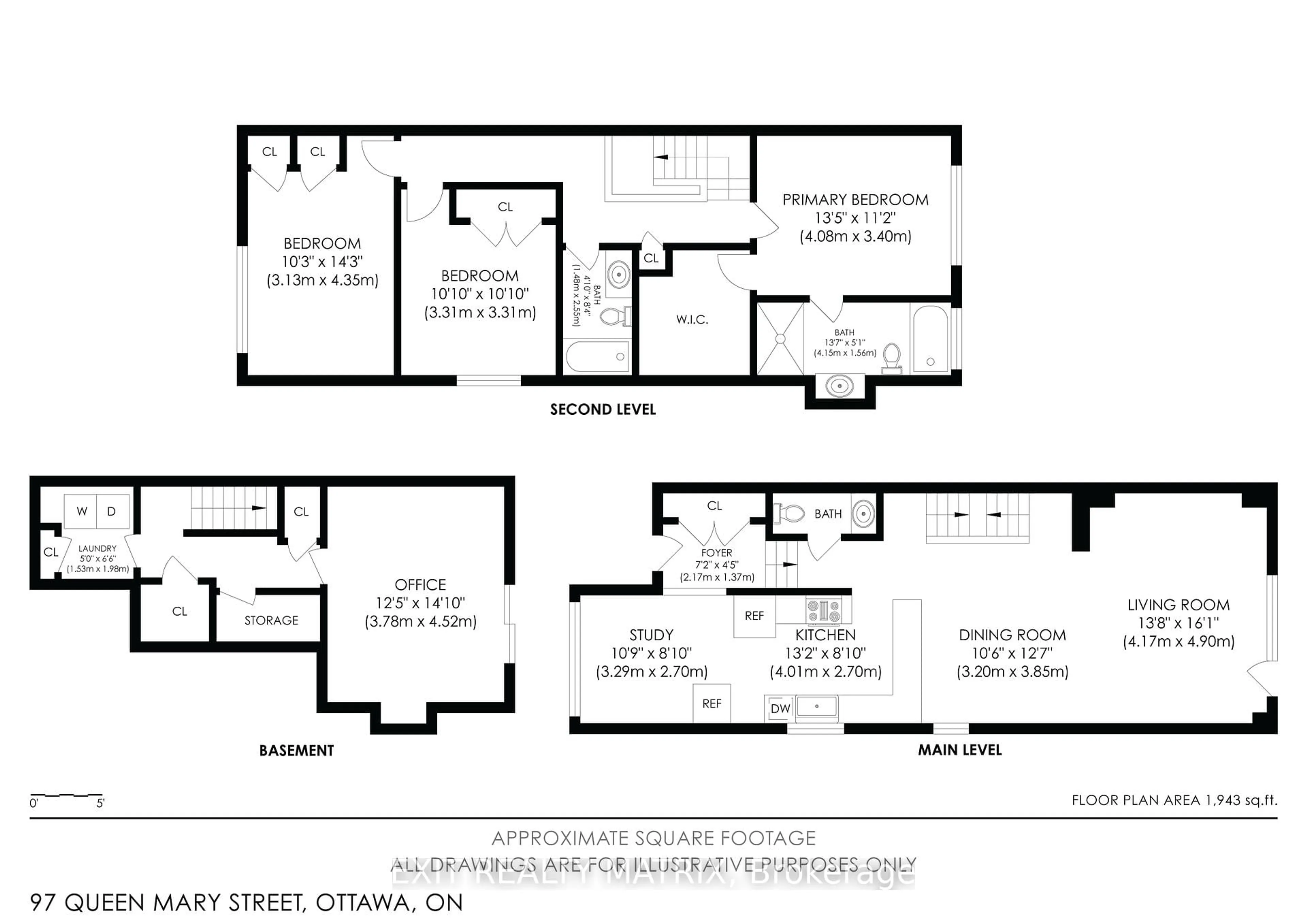 Floor plan for 97 Queen Mary St, Ottawa Ontario K1K 1X6