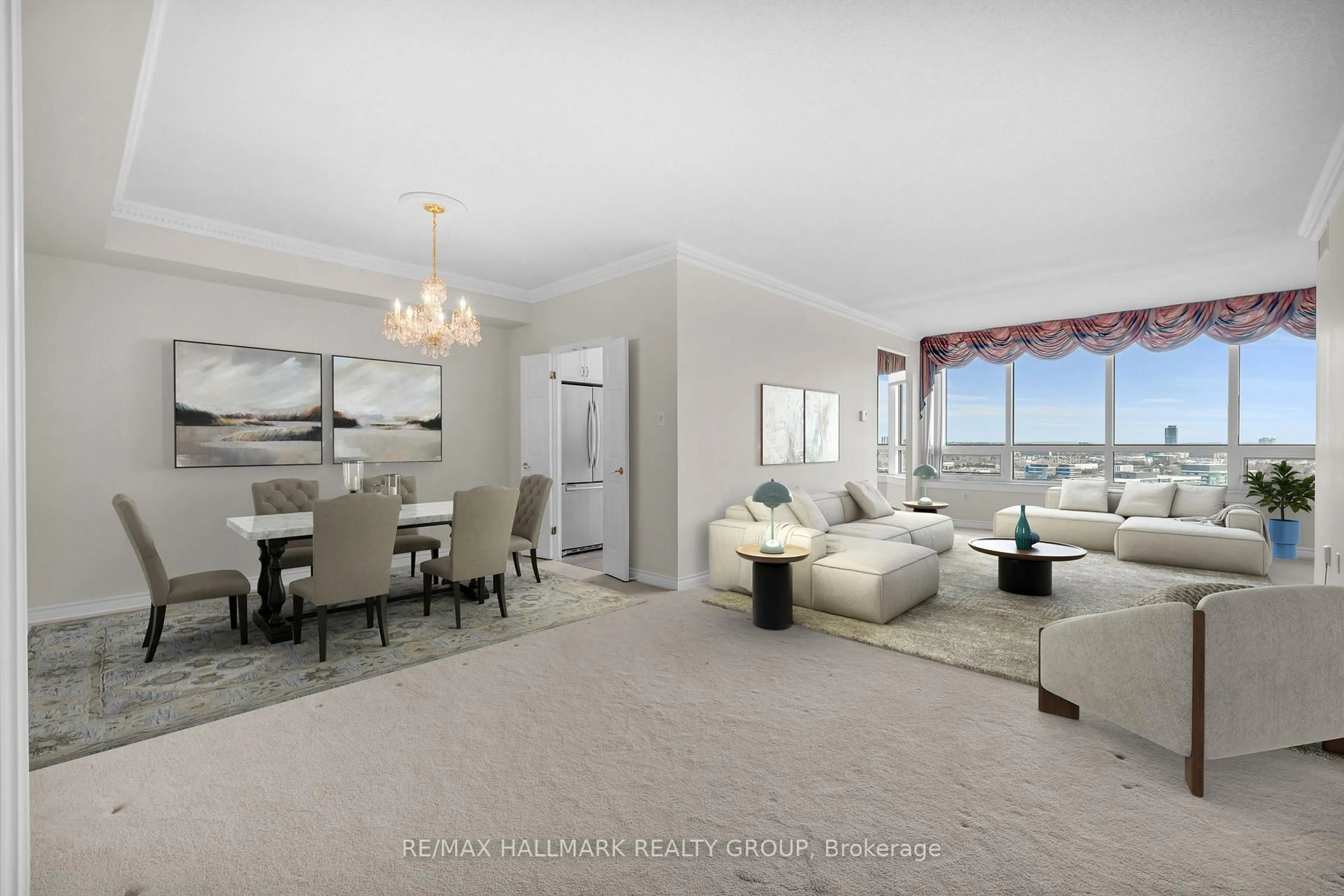 Living room with furniture, unknown for 1480 Riverside Dr #2403, Ottawa Ontario K1G 5H2