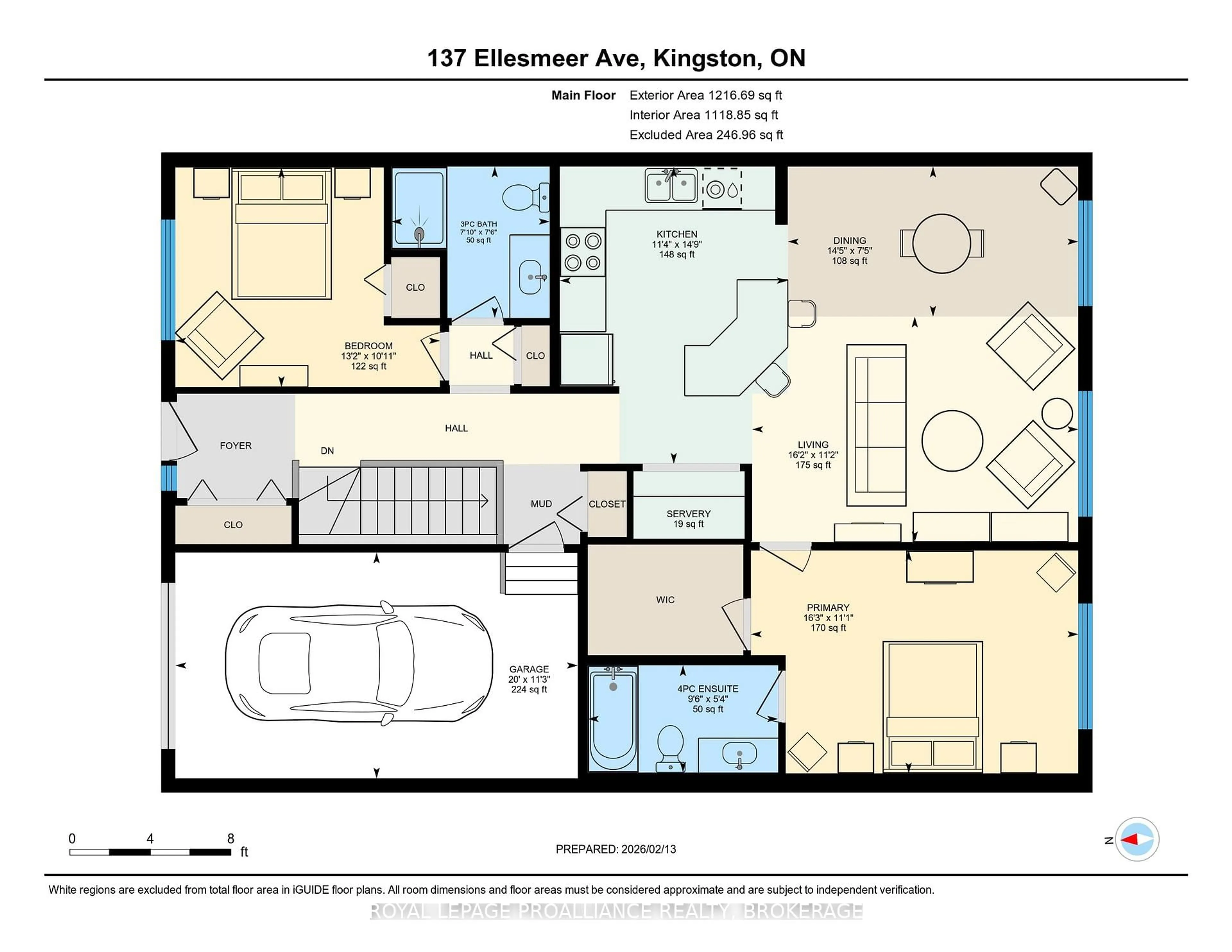 Floor plan for 137 Ellesmeer Ave, Kingston Ontario K7P 3H6