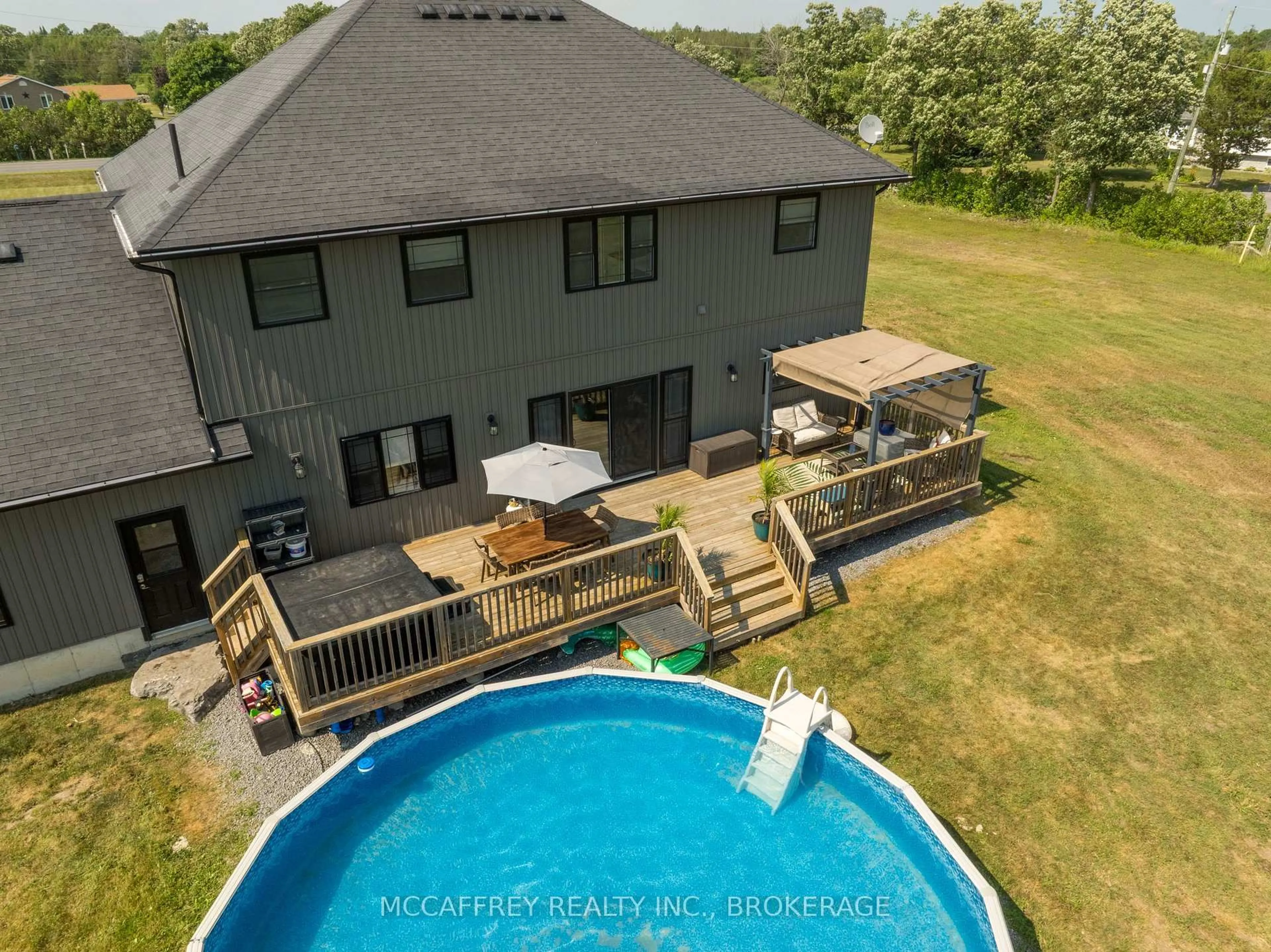 A pic from outside/outdoor area/front of a property/back of a property/a pic from drone, water/lake/river/ocean view for 2572 Blessington Rd, Corbyville Ontario K0K 1V0