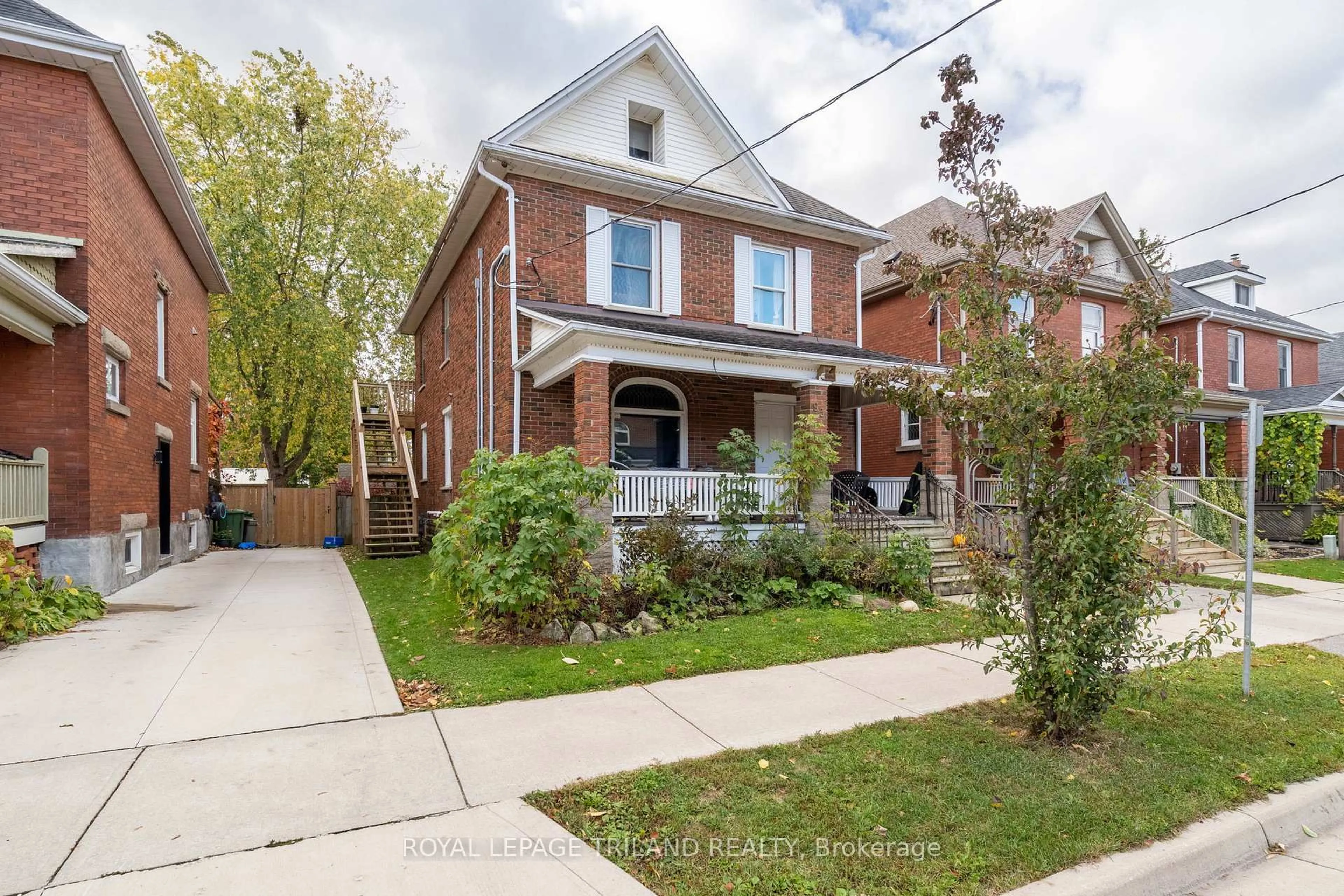 Home with brick exterior material, street for 93 Myrtle St, St. Thomas Ontario N5R 2E9