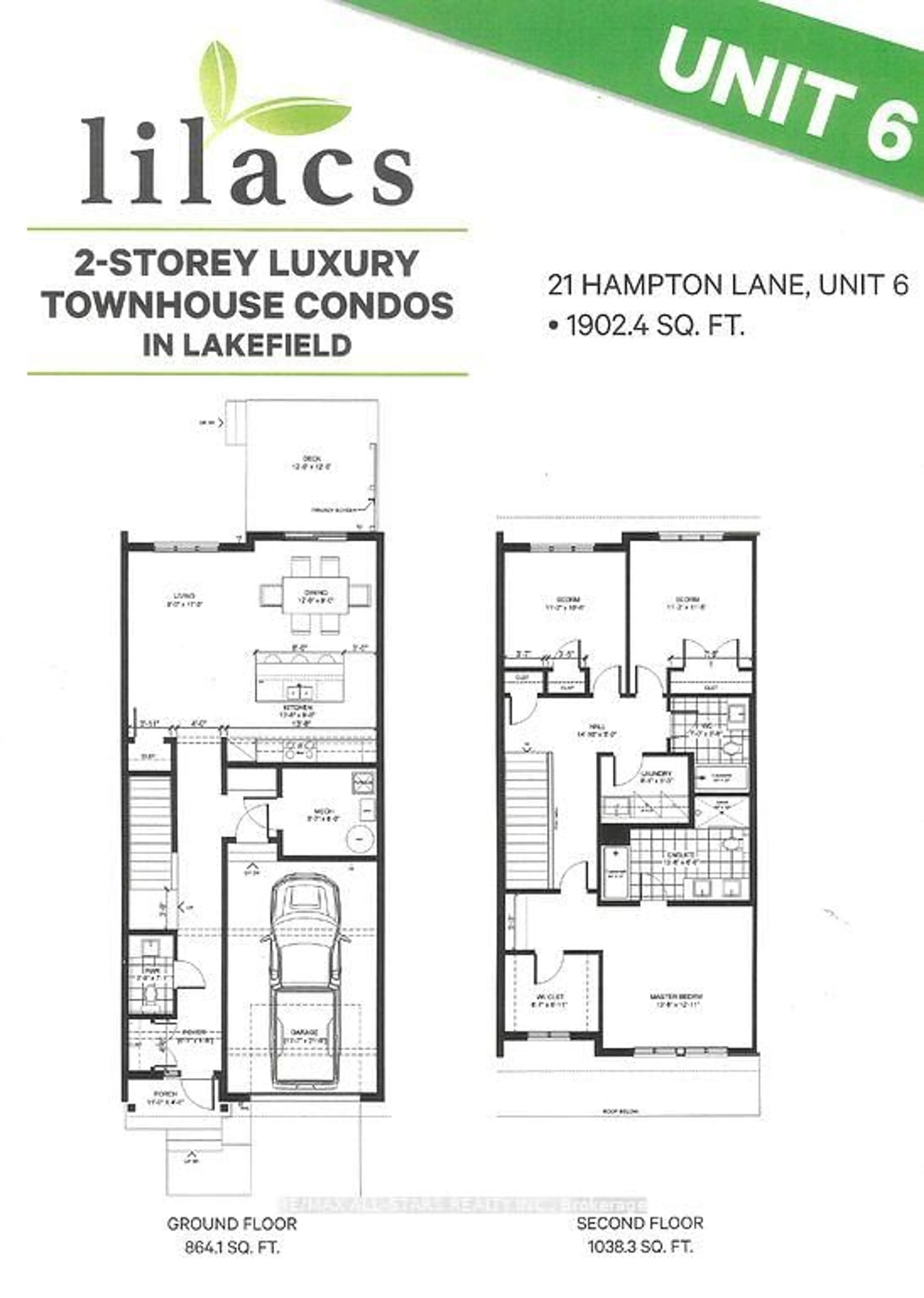 Floor plan for 21 Hampton Lane #6, Selwyn Ontario K0L 2H0