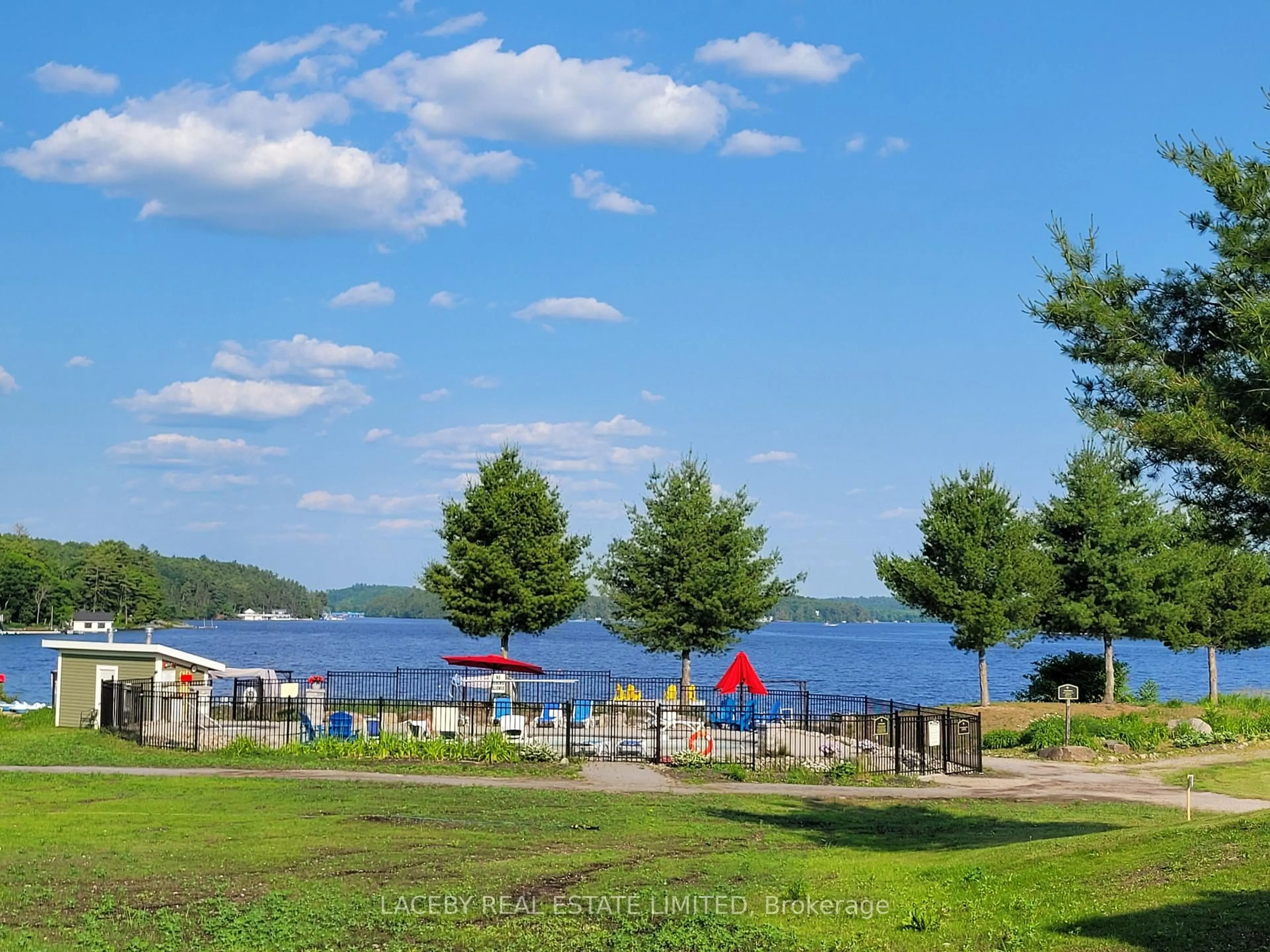 Patio, water/lake/river/ocean view for 1869 Muskoka District Rd 118 W, Muskoka Lakes Ontario P1L 1W8