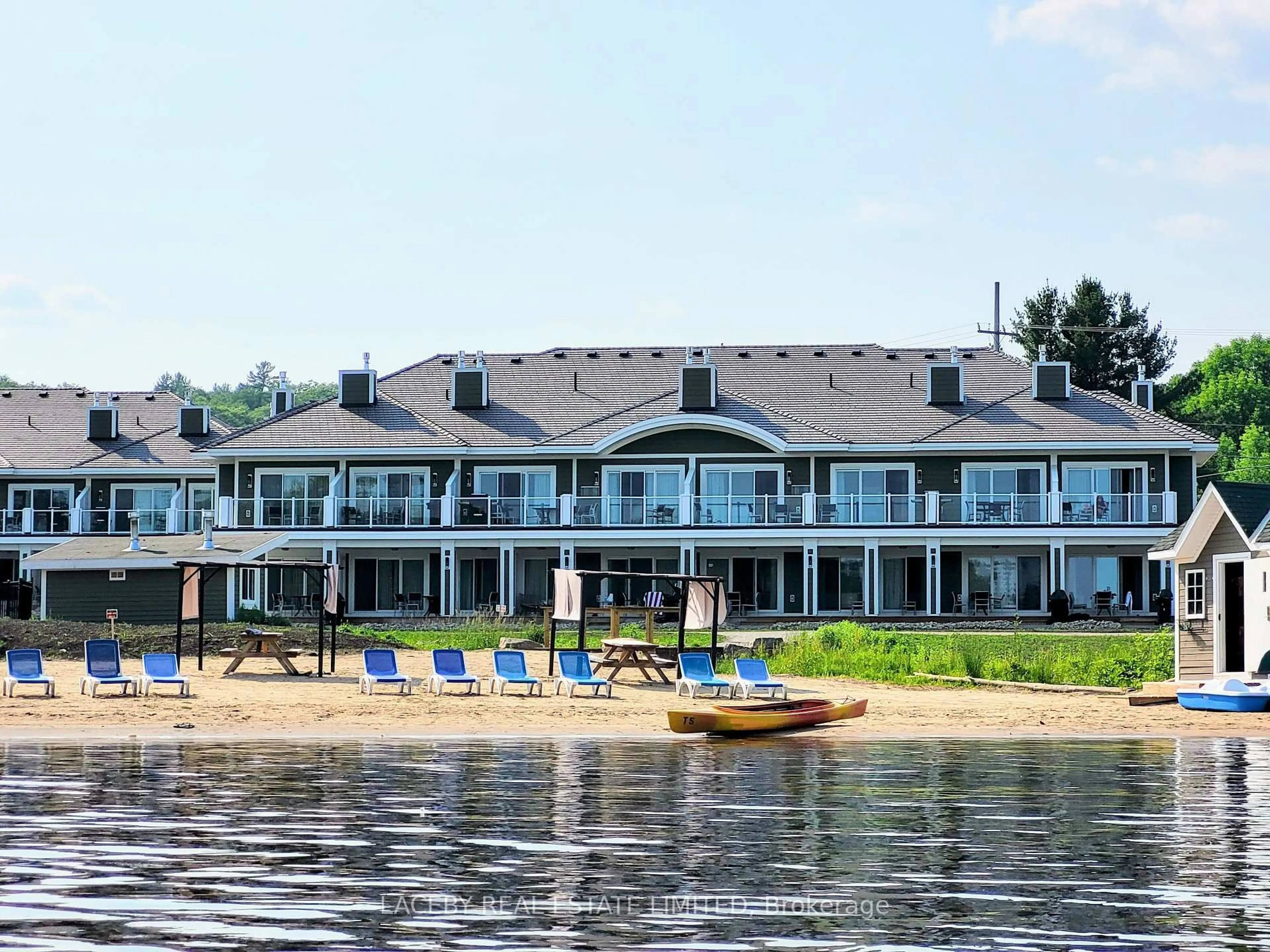 Patio, water/lake/river/ocean view for 1869 Muskoka District Rd 118 W, Muskoka Lakes Ontario P1L 1W8