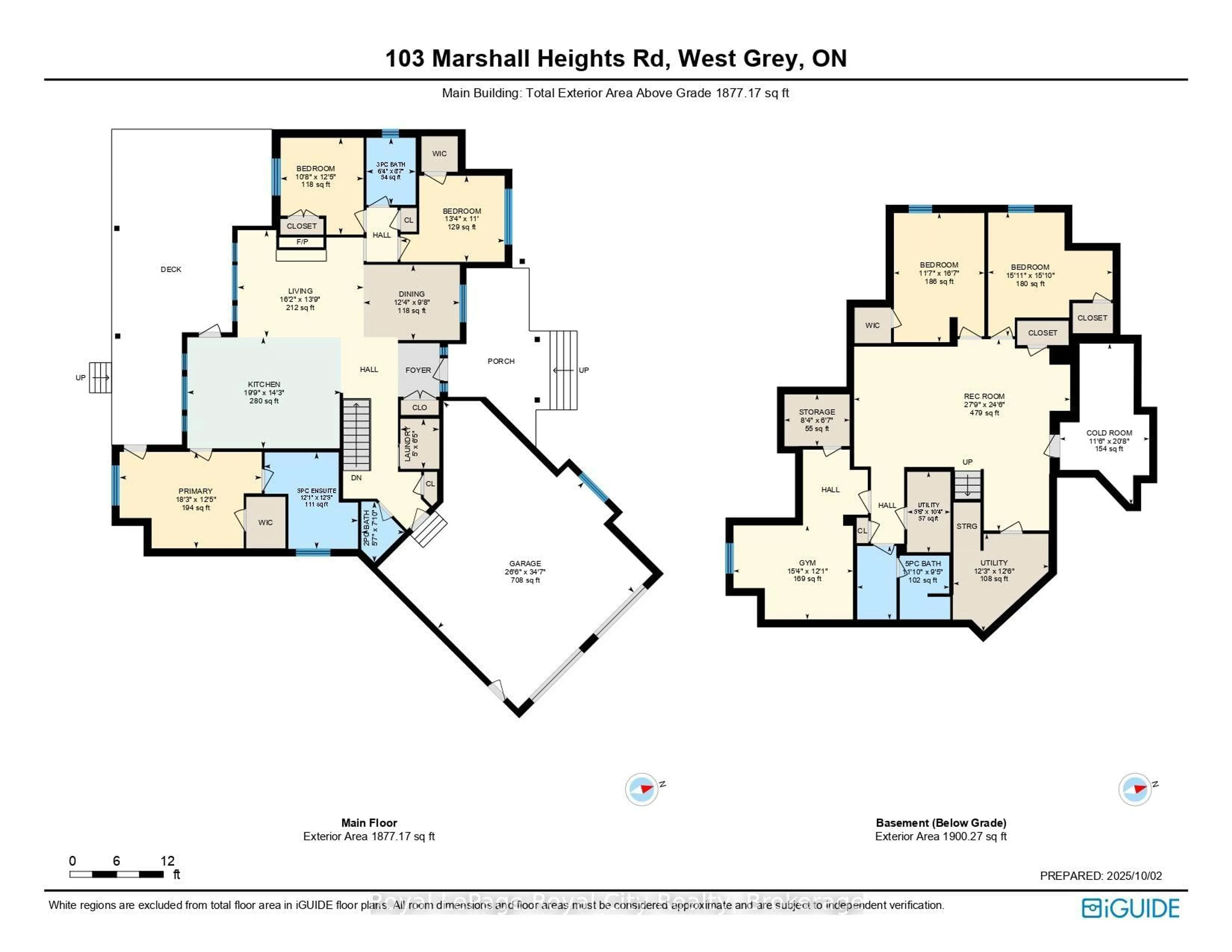 Floor plan for 103 Marshall Heights Rd, West Grey Ontario N0G 1R0