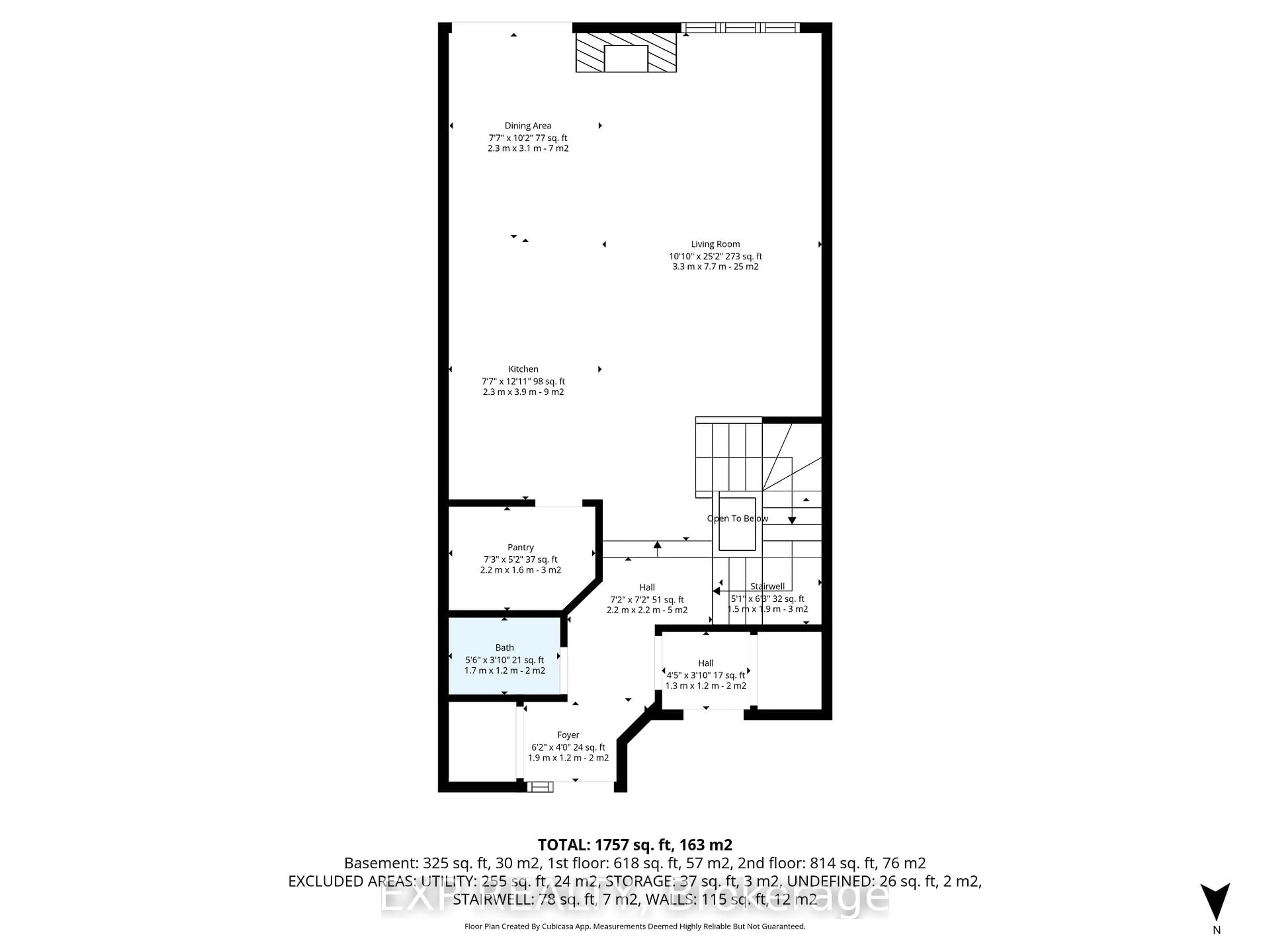 Floor plan for 605 Tennant Way, Ottawa Ontario K4M 0C6
