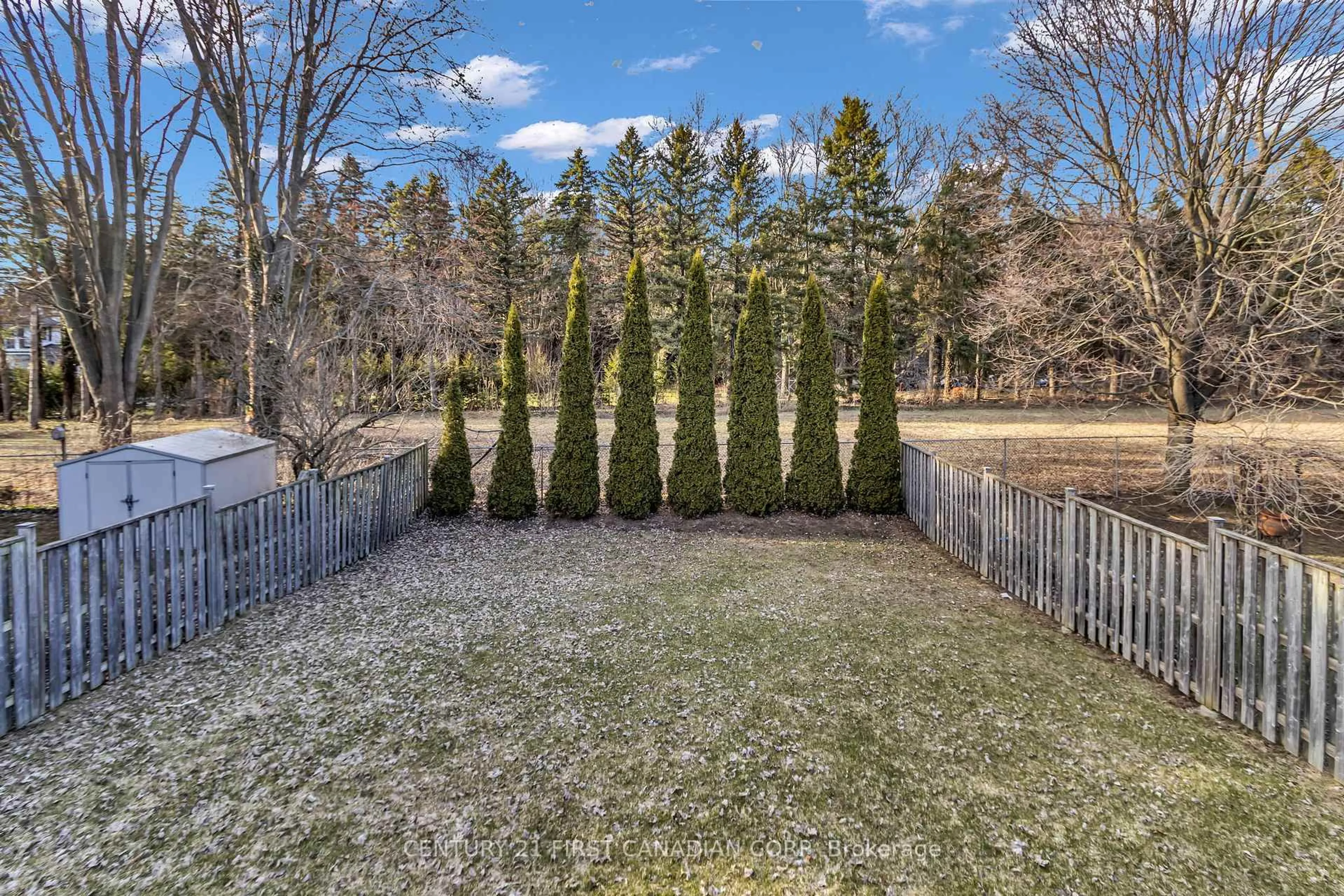 Patio, forest/trees view for 132 Jensen Rd, London East Ontario N5V 4X6
