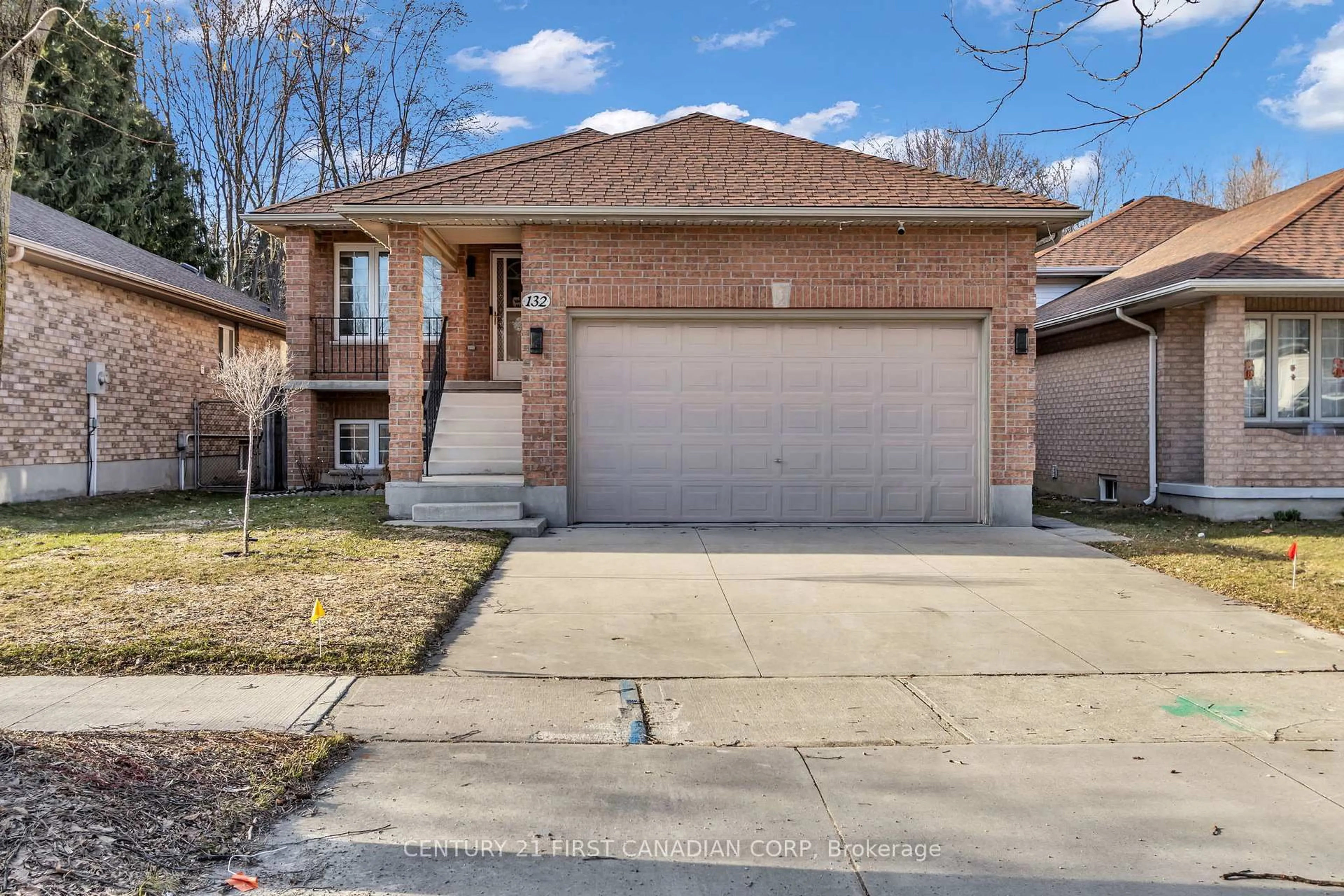 Home with brick exterior material, street for 132 Jensen Rd, London East Ontario N5V 4X6