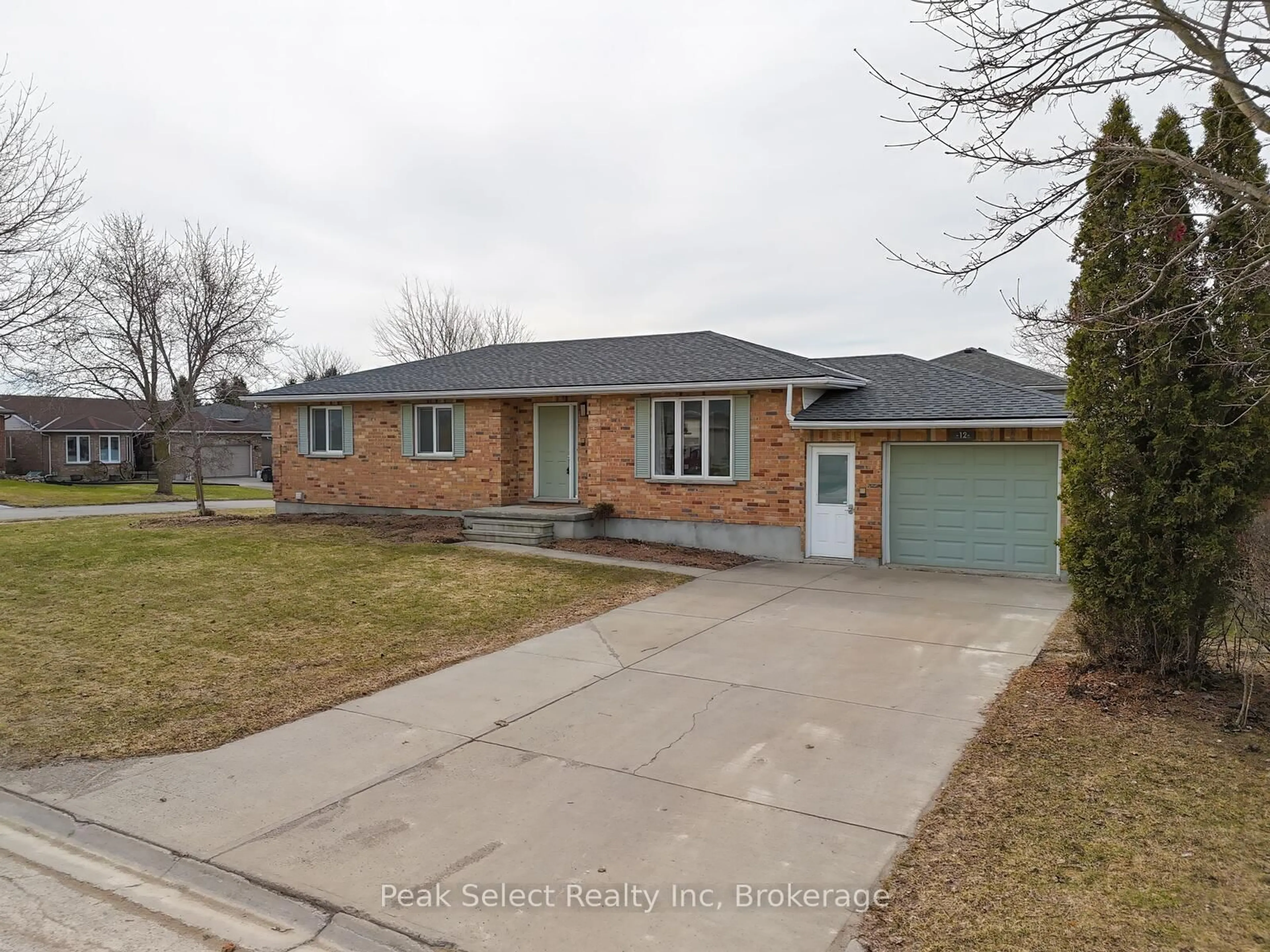 Home with brick exterior material, street for 12 MEADOWRIDGE Dr, St. Marys Ontario N4X 1B6