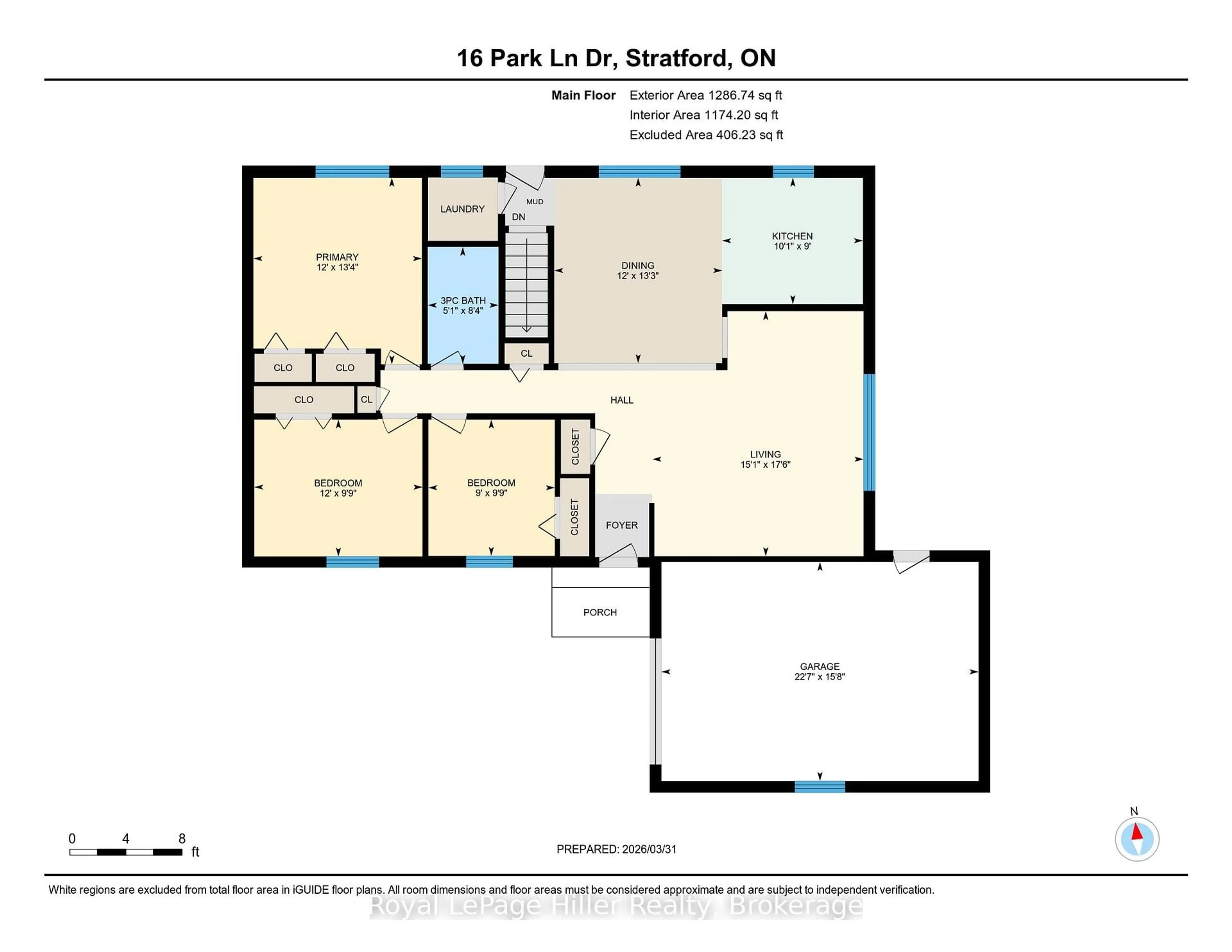 Floor plan for 16 Park Lane Dr, Stratford Ontario N5A 5B9
