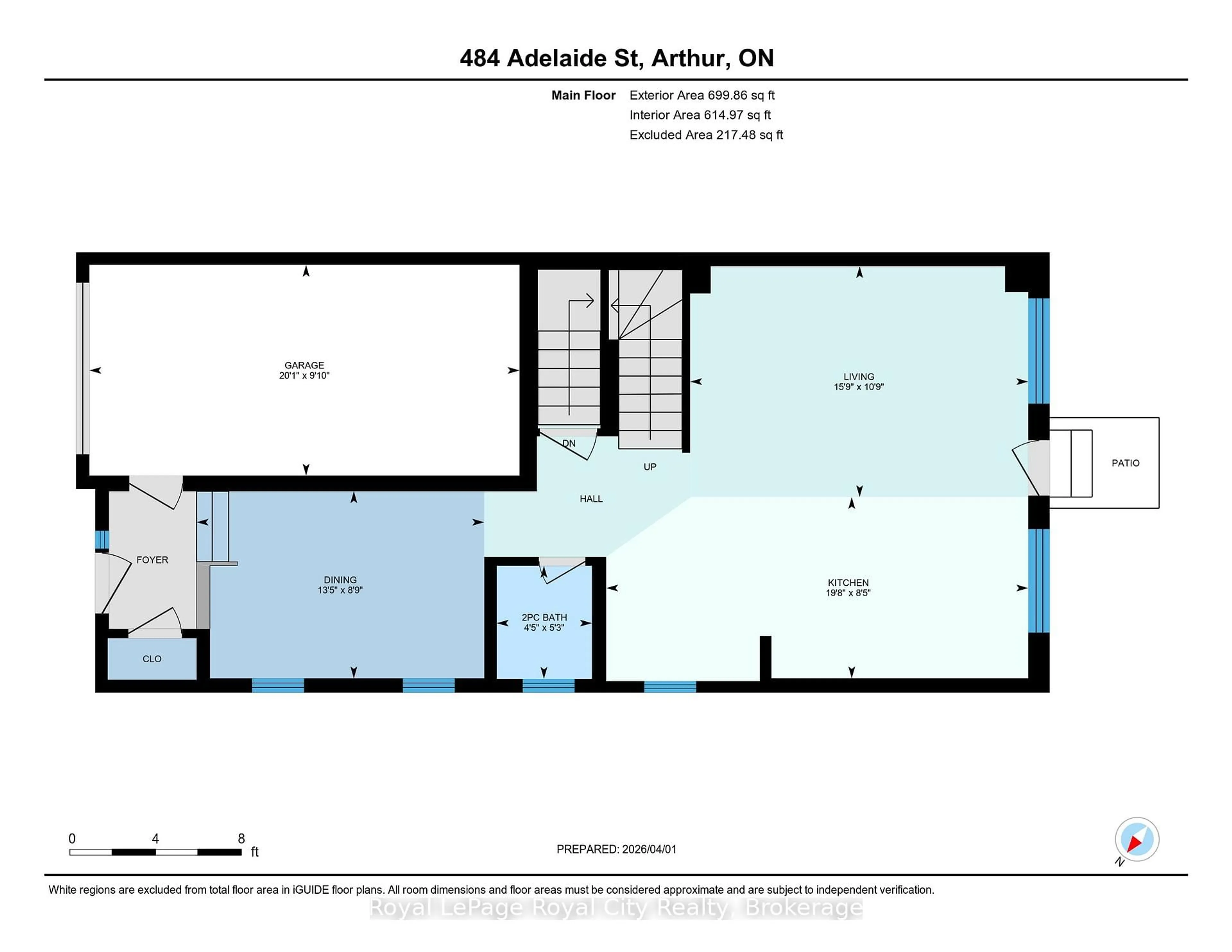 Floor plan for 484 Adelaide St, Wellington North Ontario N0G 1A0