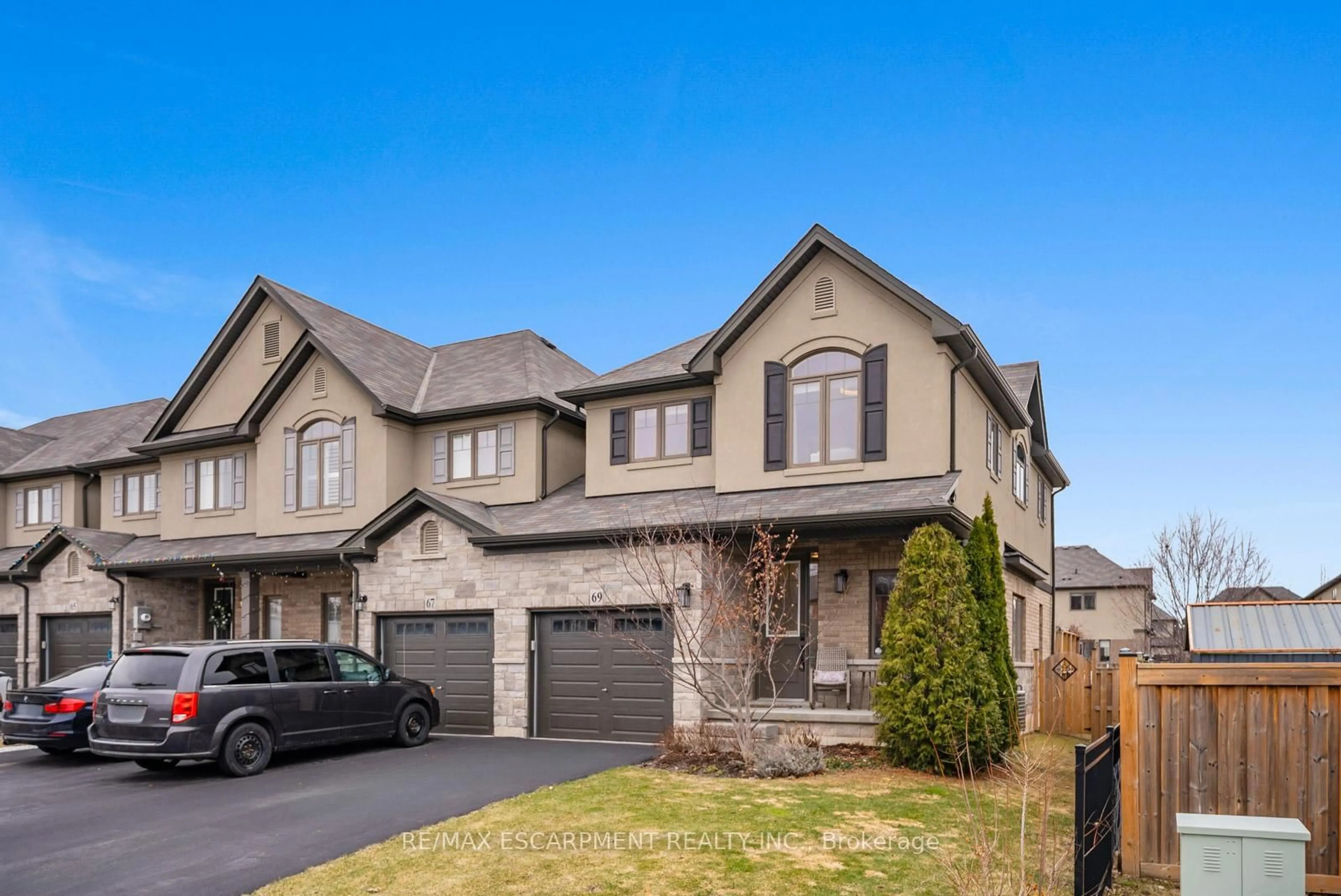 Home with brick exterior material, street for 69 John Frederick Dr, Hamilton Ontario L9G 0G6