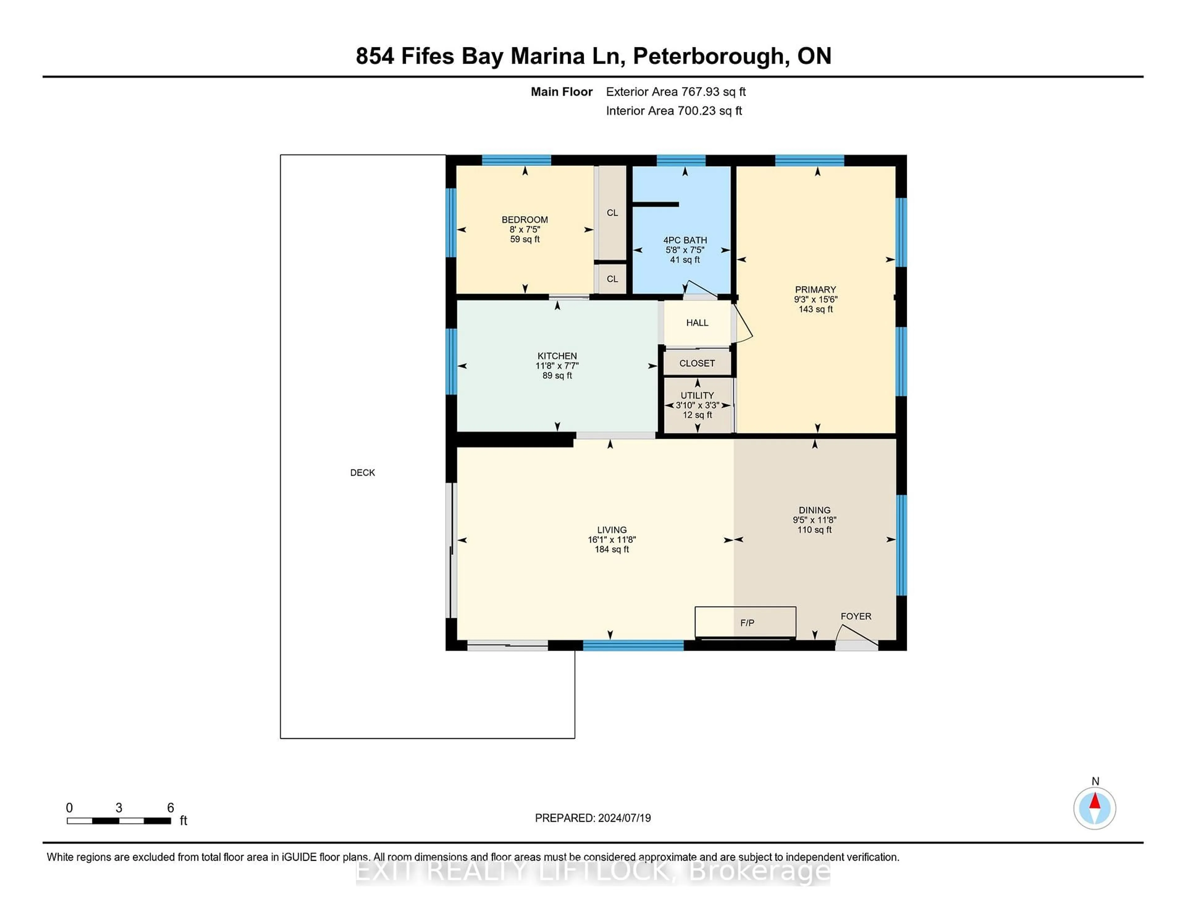 Floor plan for 854 Fife's Bay Marina Lane, Selwyn Ontario K9J 6X3