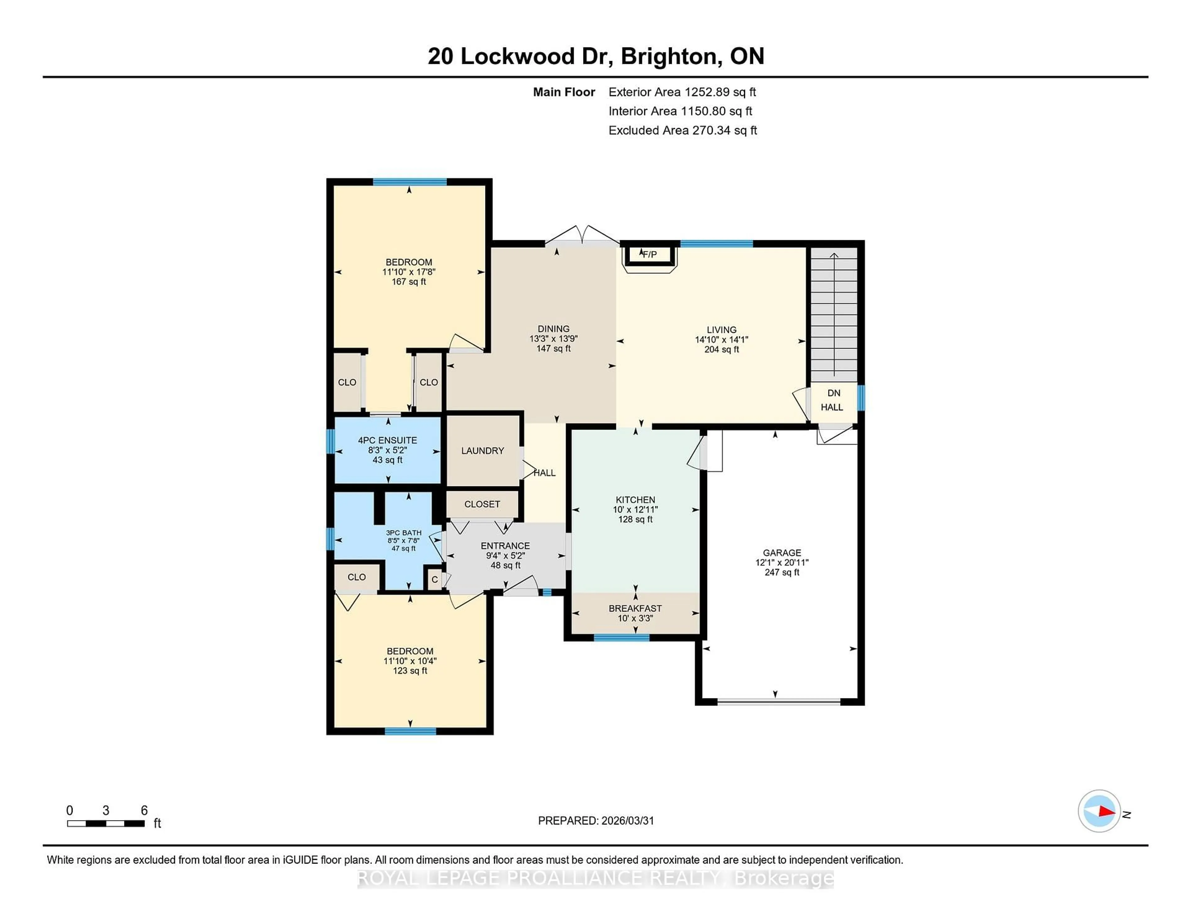 Floor plan for 20 Lockwood Dr, Brighton Ontario K0K 1H0