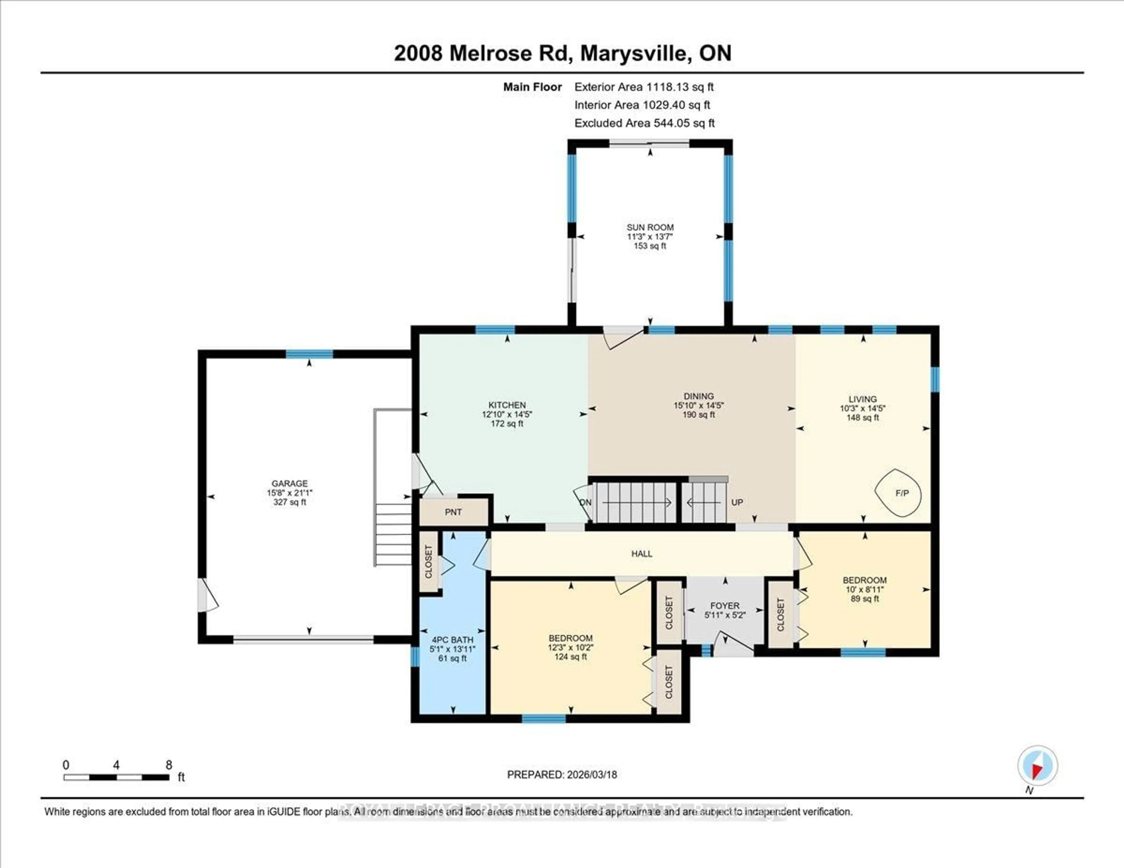 Floor plan for 2008 Melrose Rd, Shannonville Ontario K0K 2N0