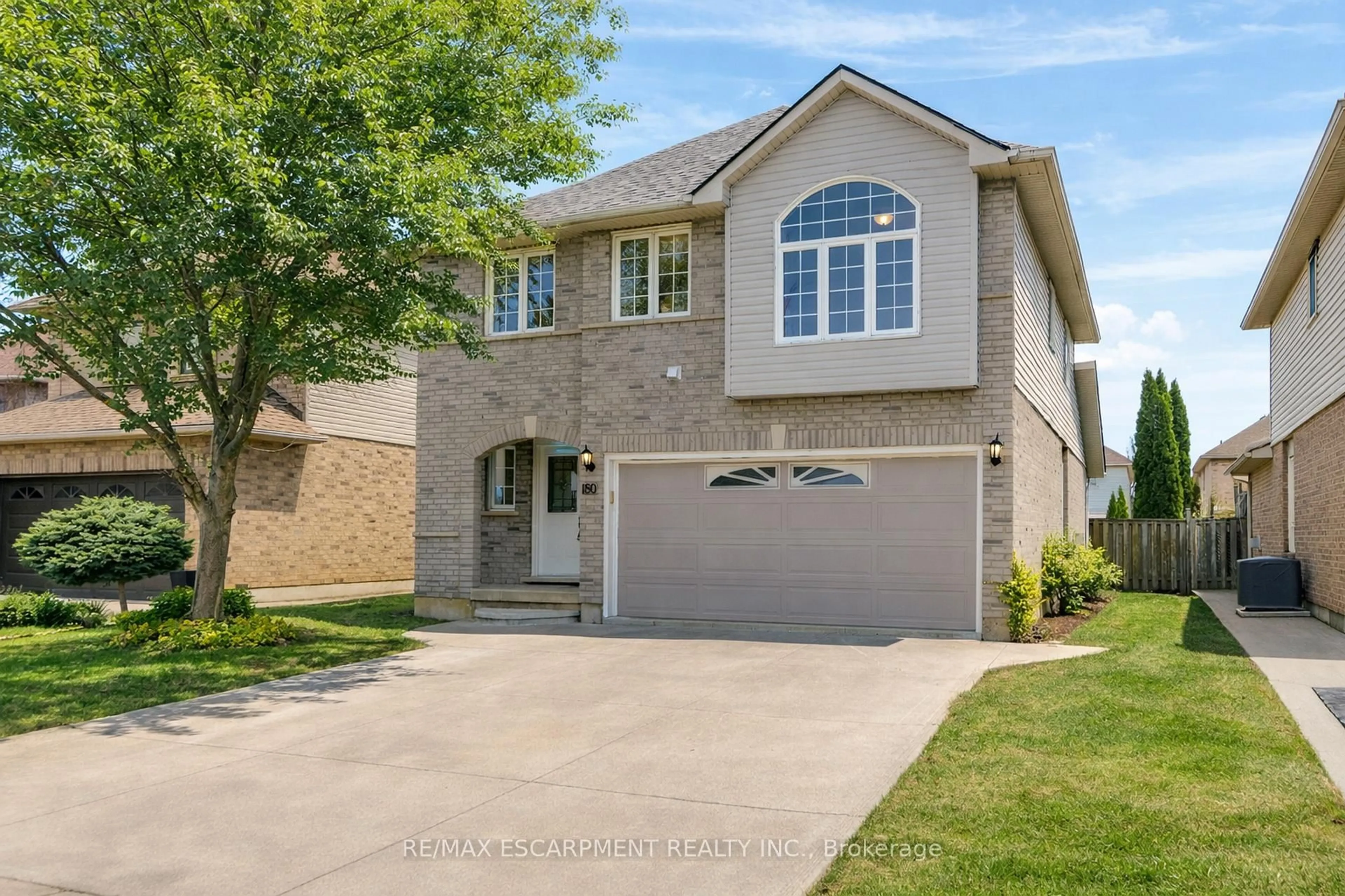 Home with brick exterior material, street for 180 Fano Dr, Hamilton Ontario L8W 3X3