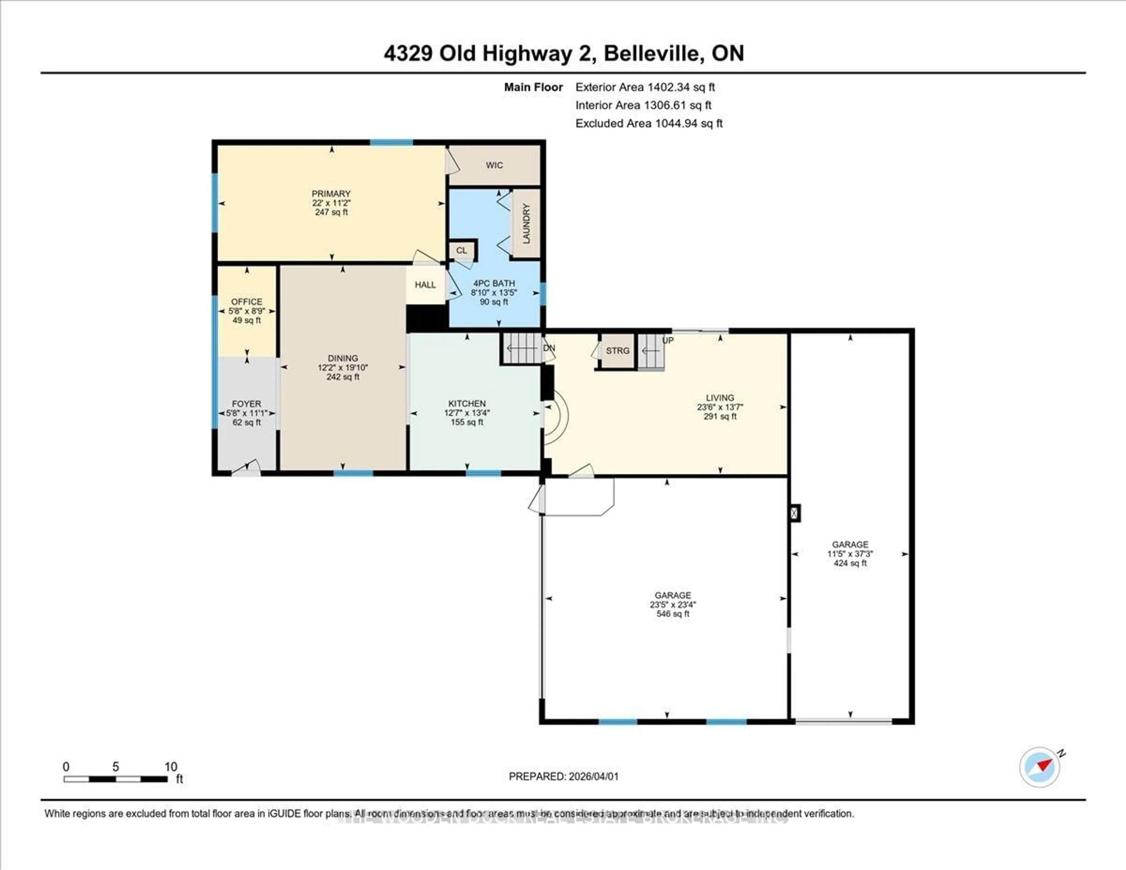 Floor plan for 4329 Old Hwy 2 Highway, Belleville Ontario K8N 4Z4