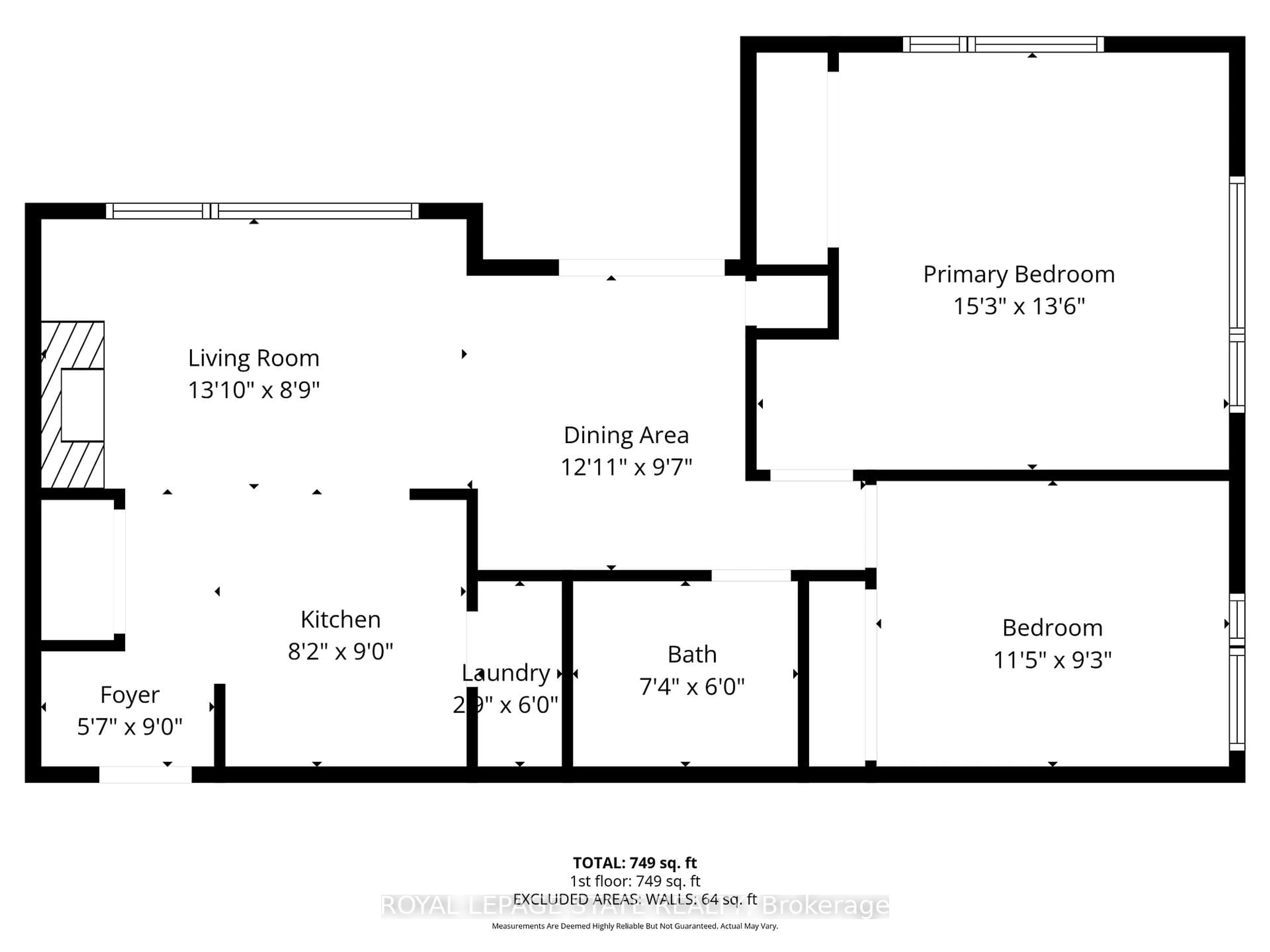Floor plan for 120 Springvalley Cres #203, Hamilton Ontario L9C 0E4