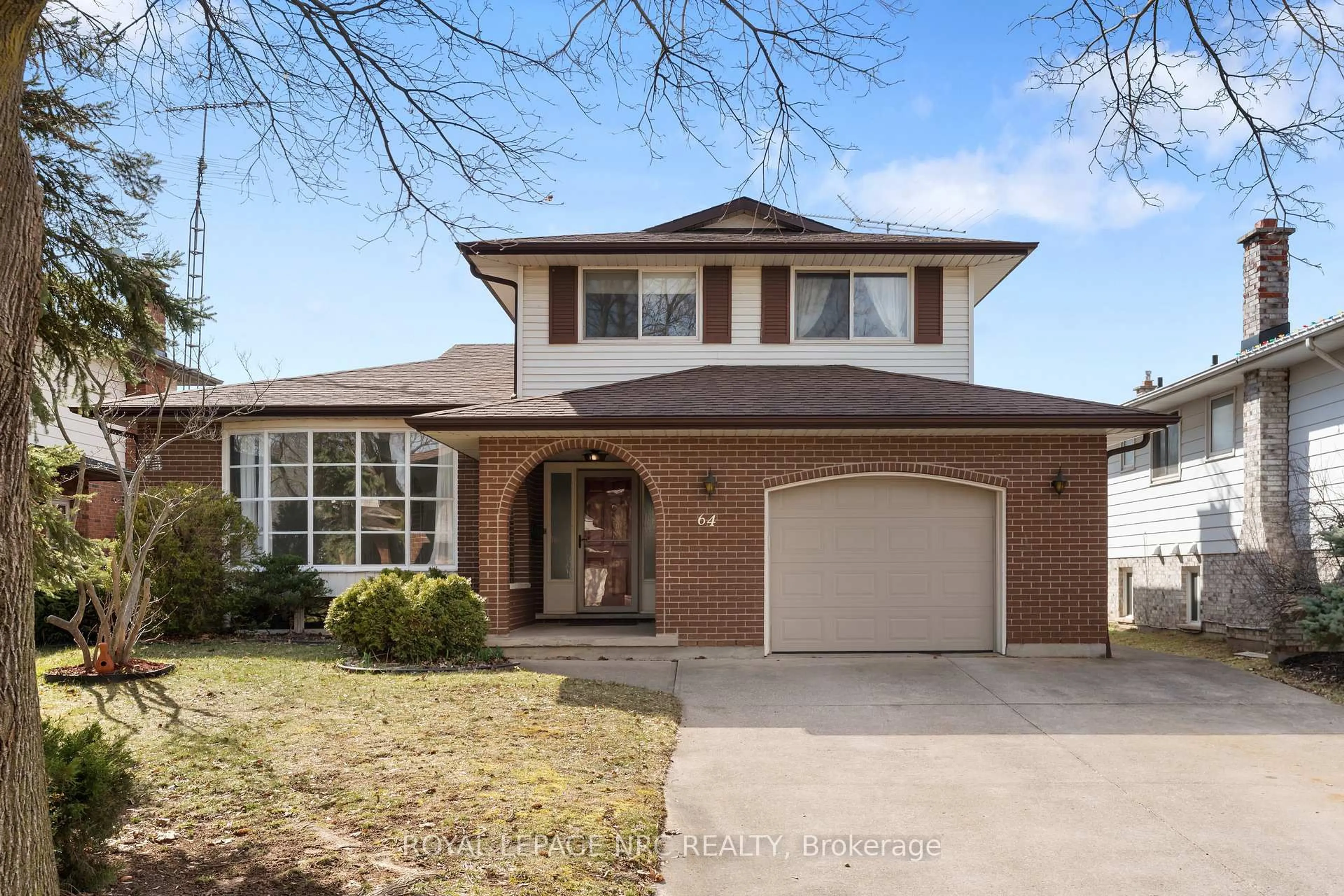 Home with brick exterior material, street for 64 Adel Dr, St. Catharines Ontario L2M 7E6