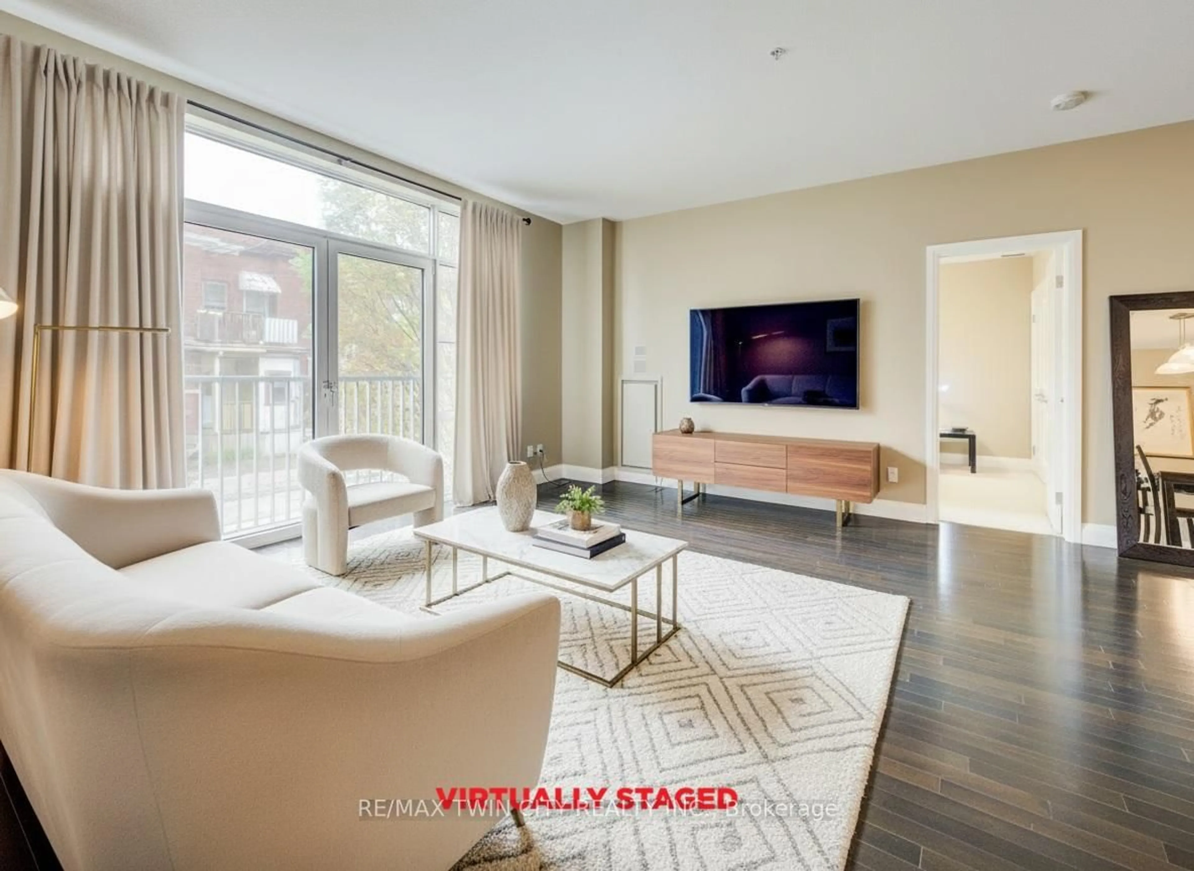 Living room with furniture, unknown for 165 Duke St #105, Kitchener Ontario N2H 6T8