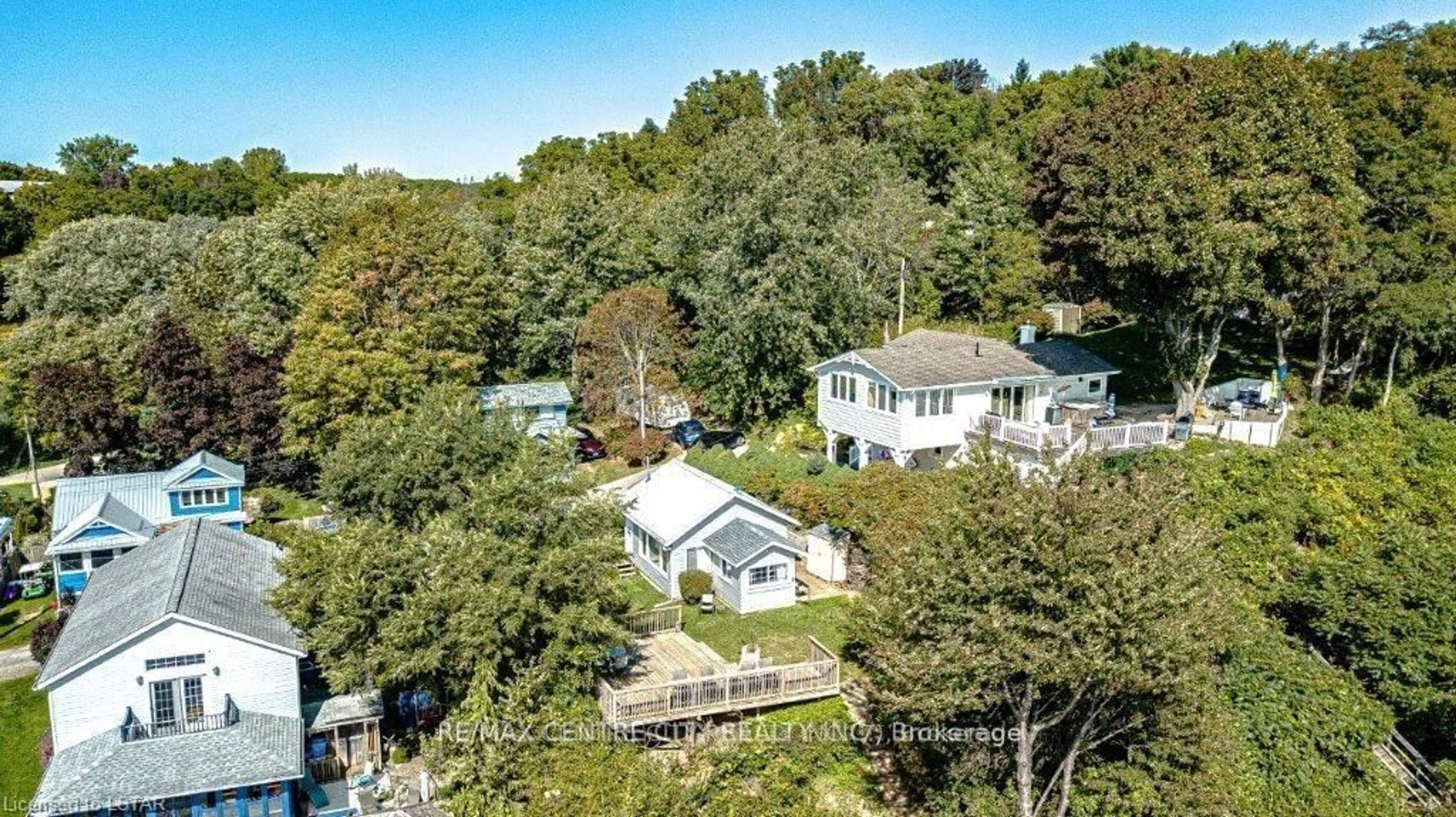 A pic from outside/outdoor area/front of a property/back of a property/a pic from drone, water/lake/river/ocean view for 49225 Blair , R. R. 2 Dr, Malahide Ontario N5H 2R2