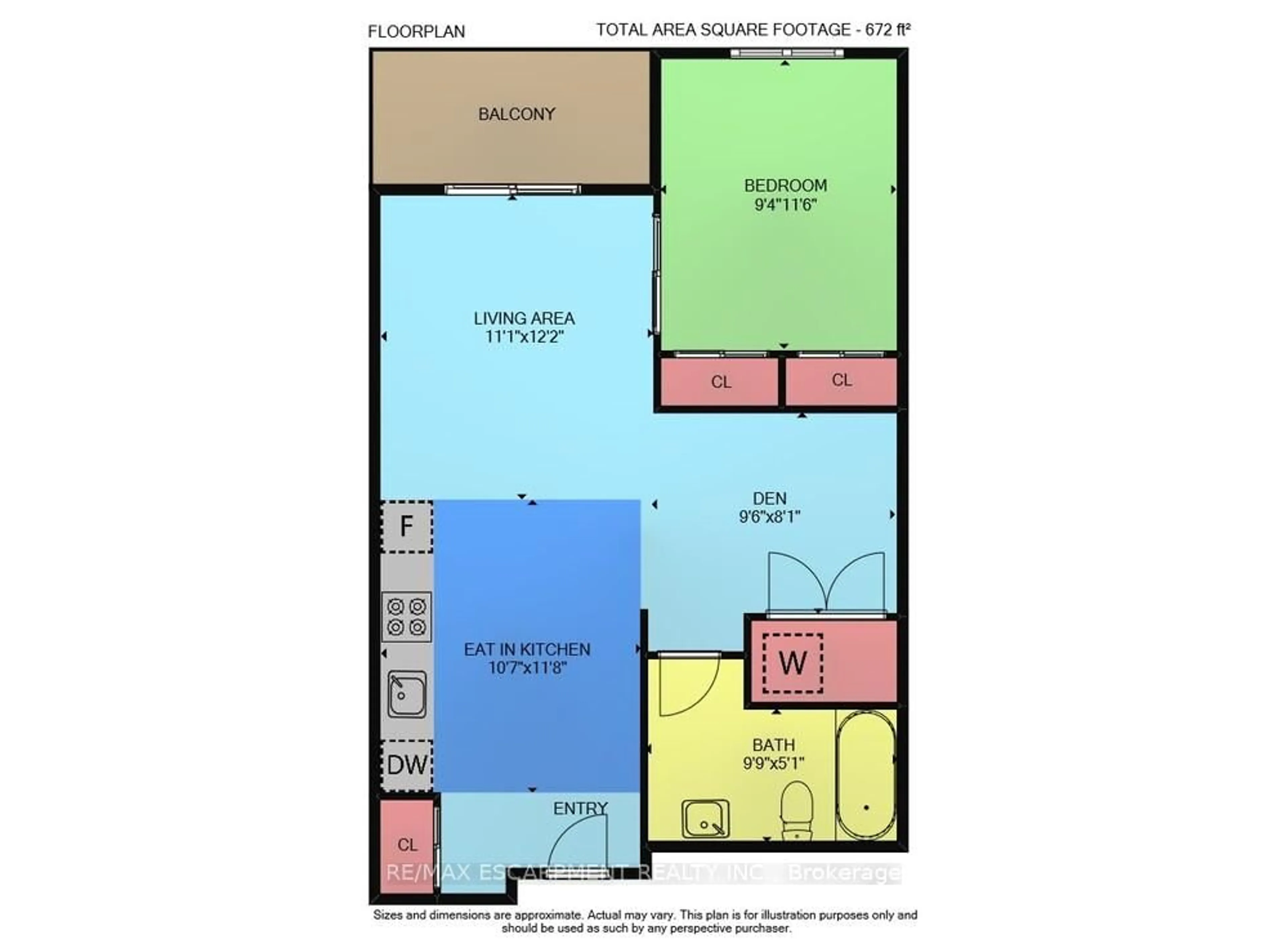 Floor plan for 10 Esplanade Lane #602, Grimsby Ontario L3M 0H1