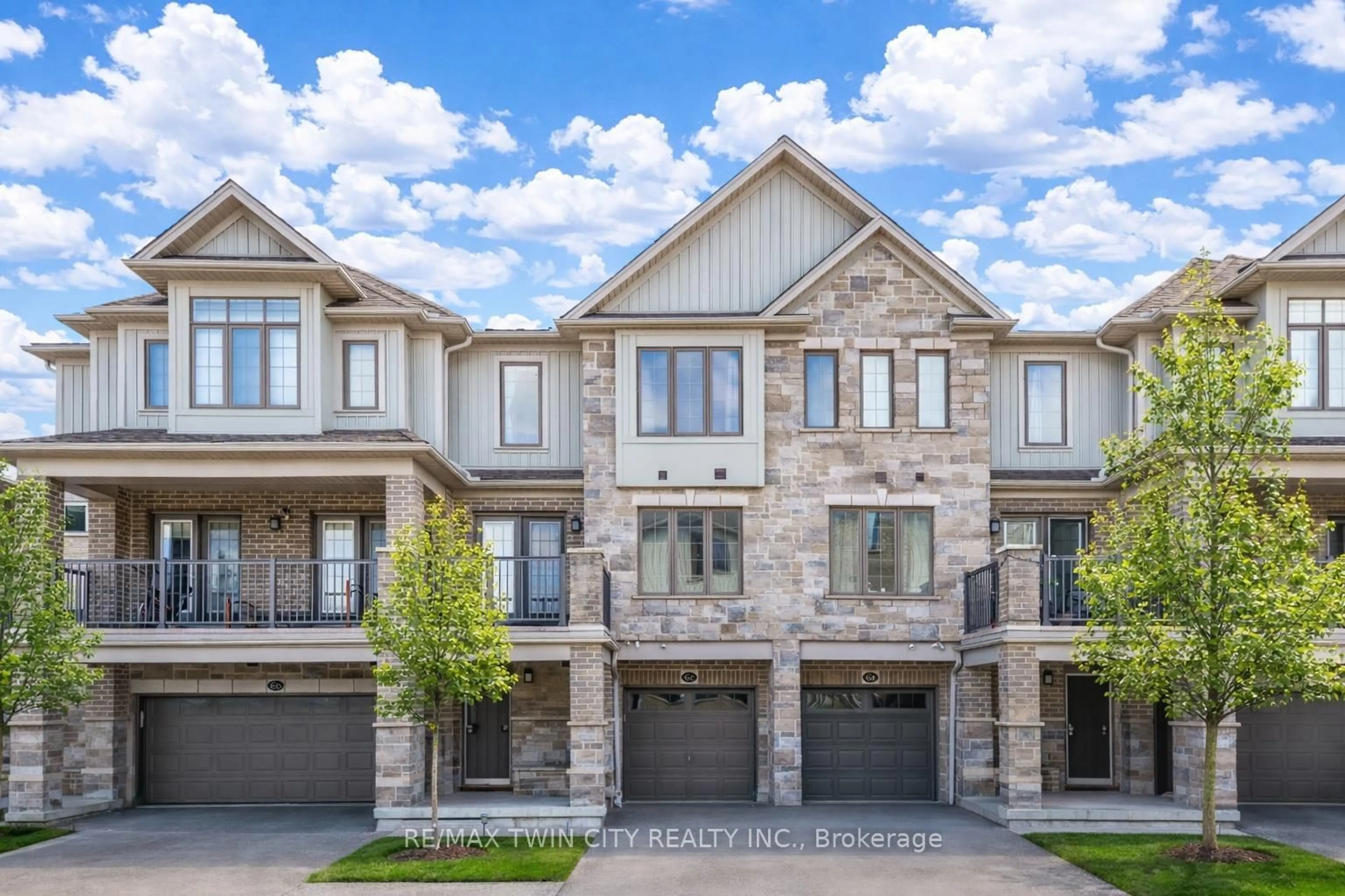 Home with brick exterior material, street for 115 South Creek Dr #6C, Kitchener Ontario N2P 0H2