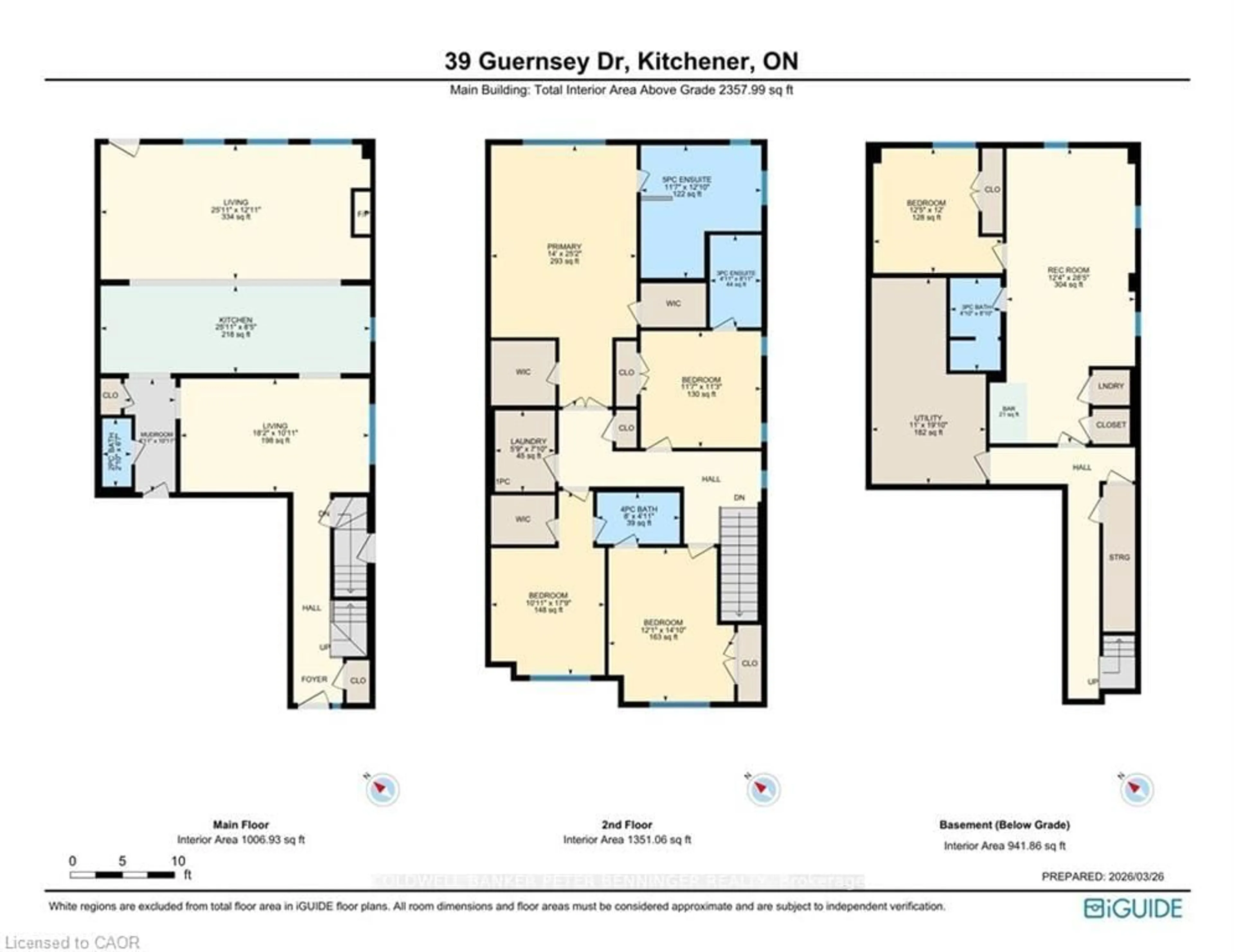 Floor plan for 39 GUERNSEY Dr, Kitchener Ontario N2R 0T7