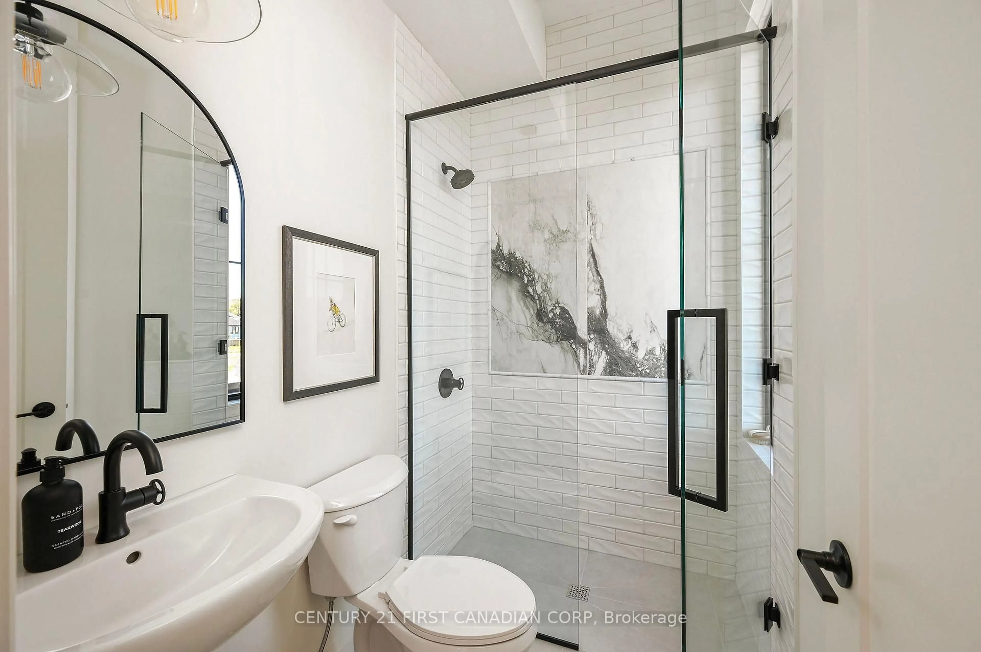 Contemporary bathroom, ceramic/tile floor for 212 FOXBOROUGH Pl, Thames Centre Ontario N0M 2P0