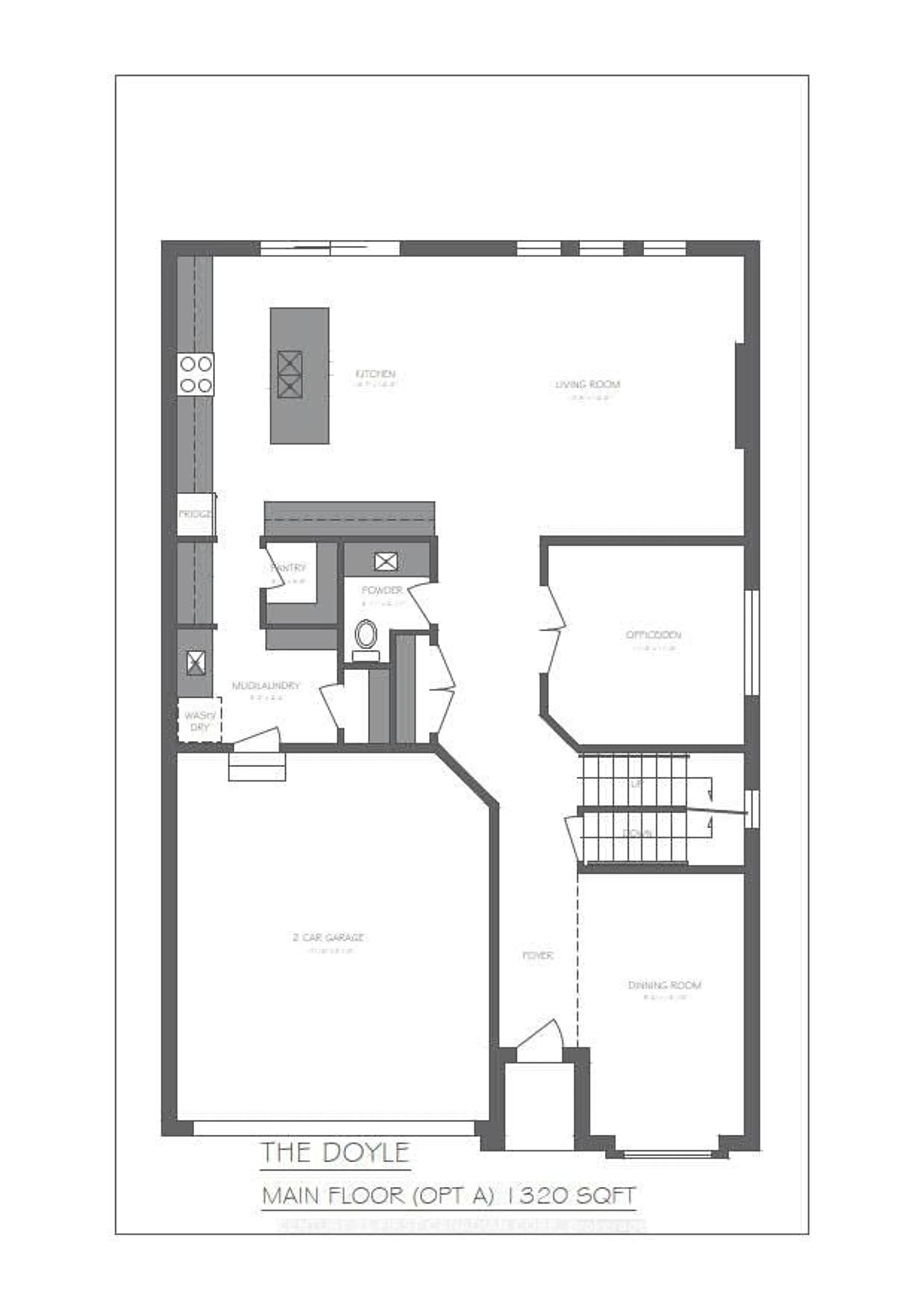 Floor plan for Lot 32 Upper West Ave, London South Ontario N6K 0J2