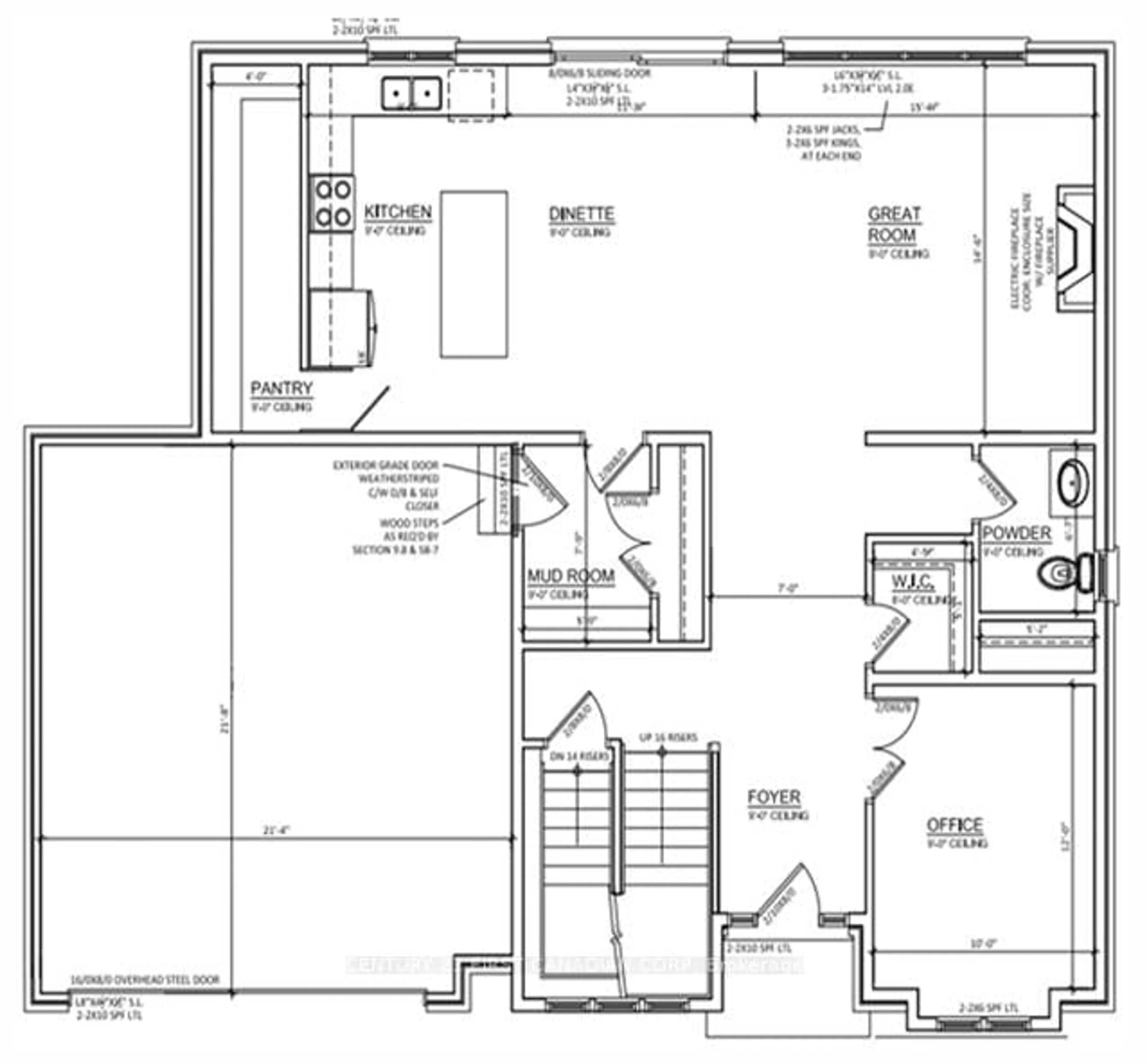 Floor plan for Lot 32 White Pine St, London North Ontario N6G 3X9