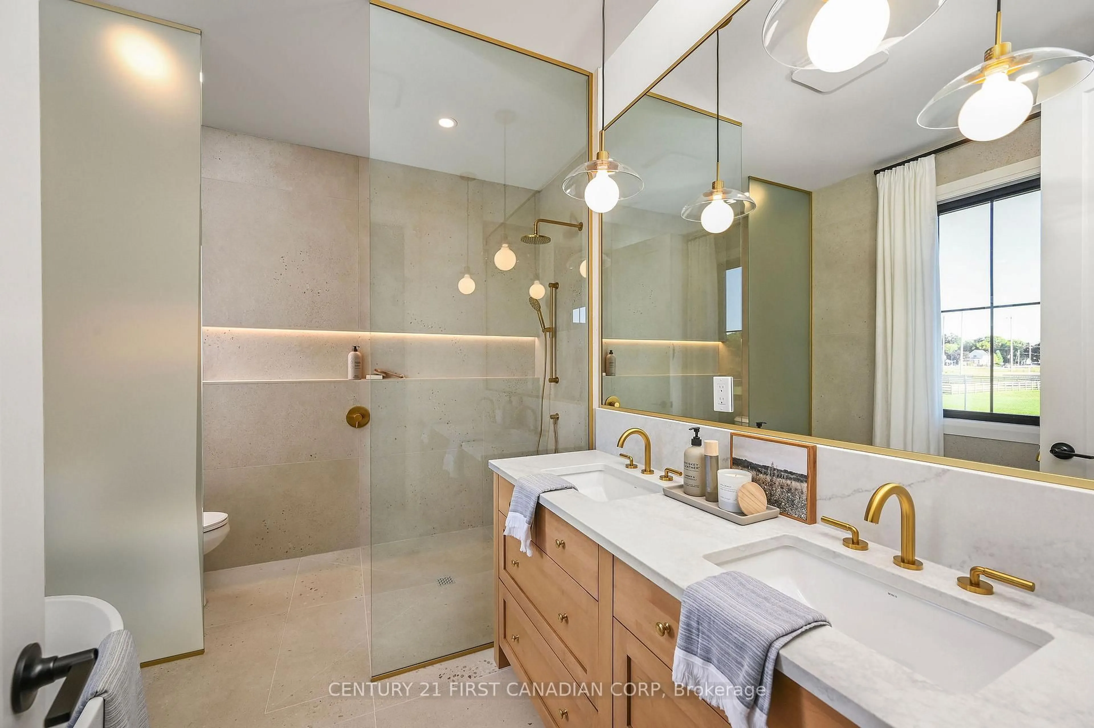 Contemporary bathroom, ceramic/tile floor for 203 Foxborough Pl, Thames Centre Ontario N0M 2P0