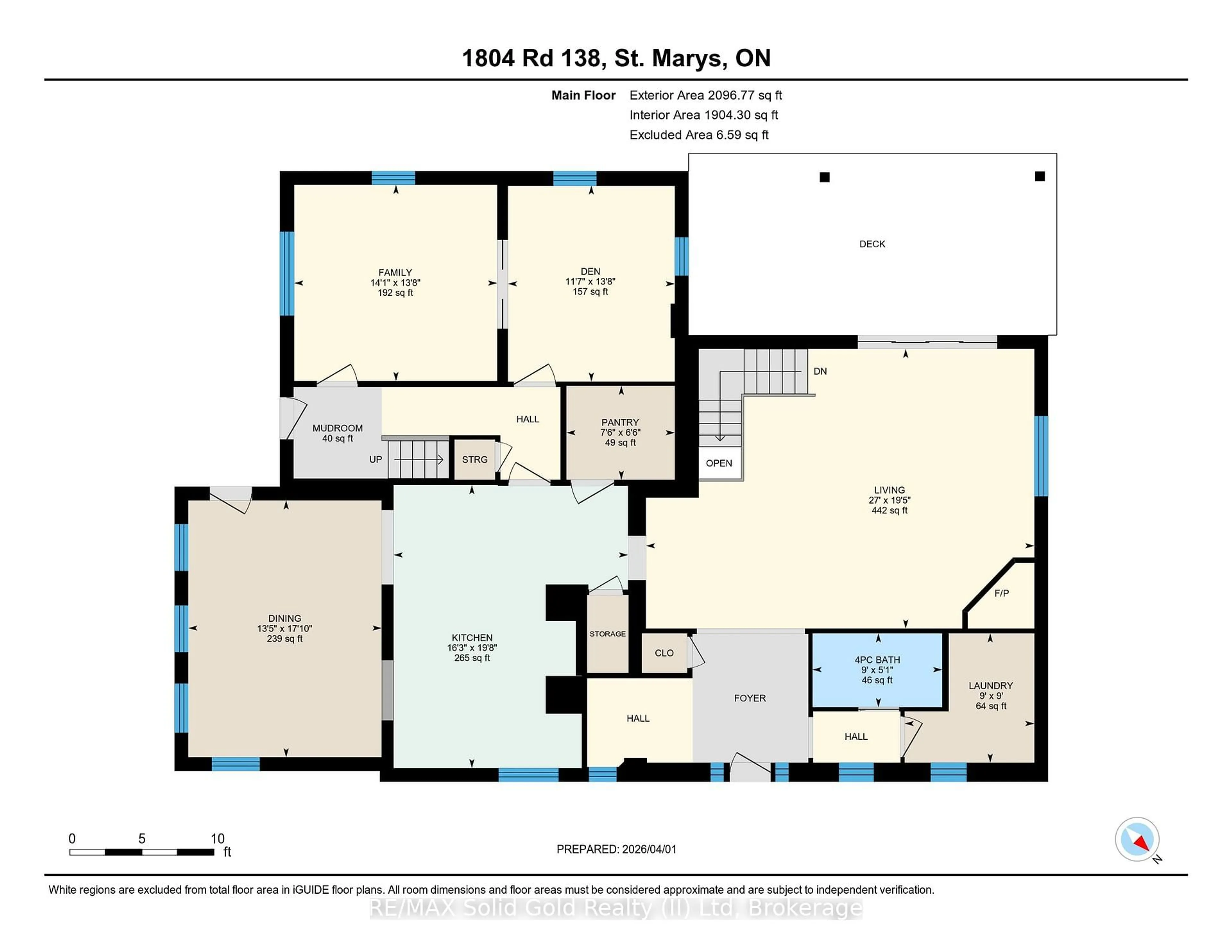 Floor plan for 1804 Road 138, Perth South Ontario N4X 1C4