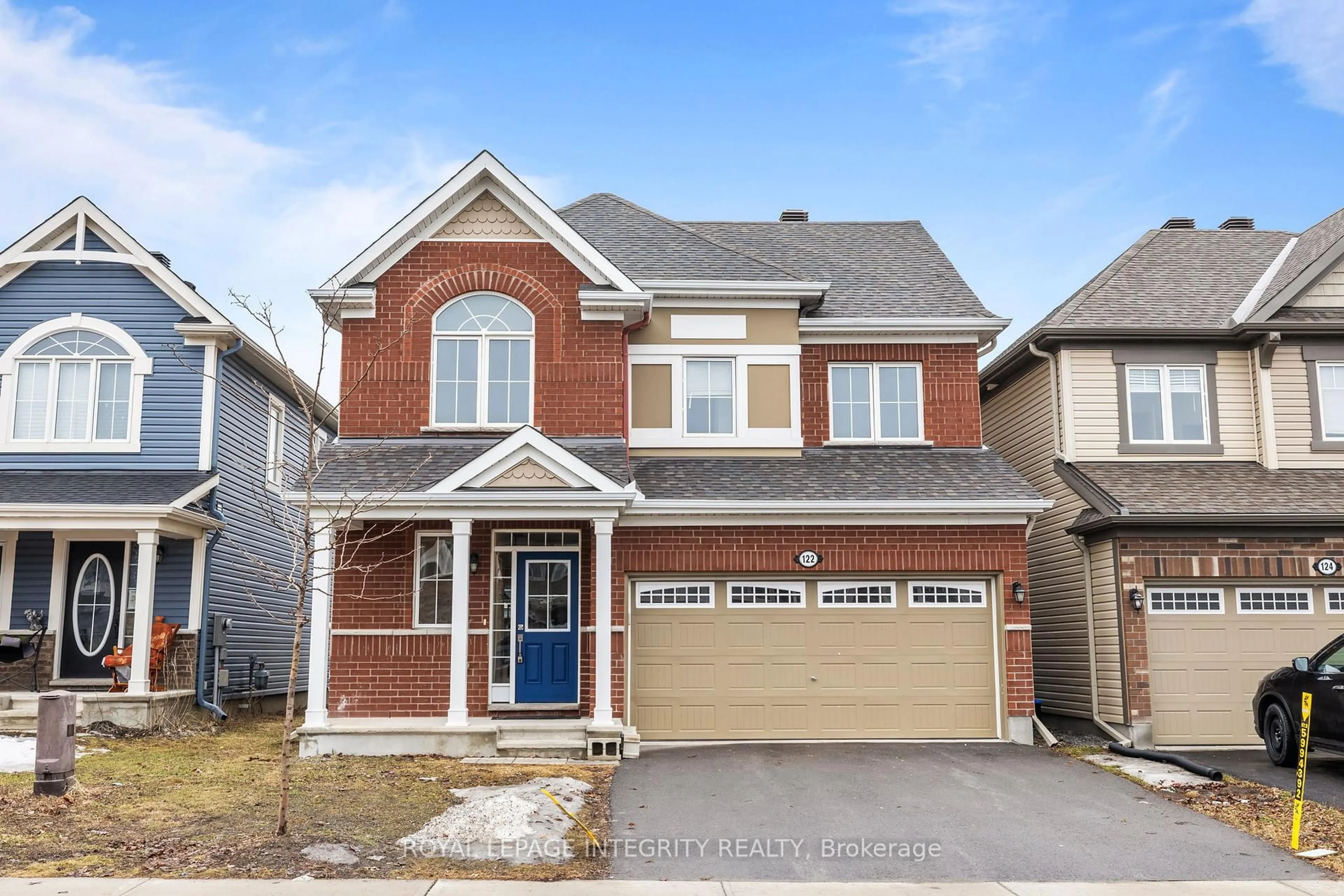 Home with brick exterior material, street for 122 Cranesbill Rd, Ottawa Ontario K2V 0J5
