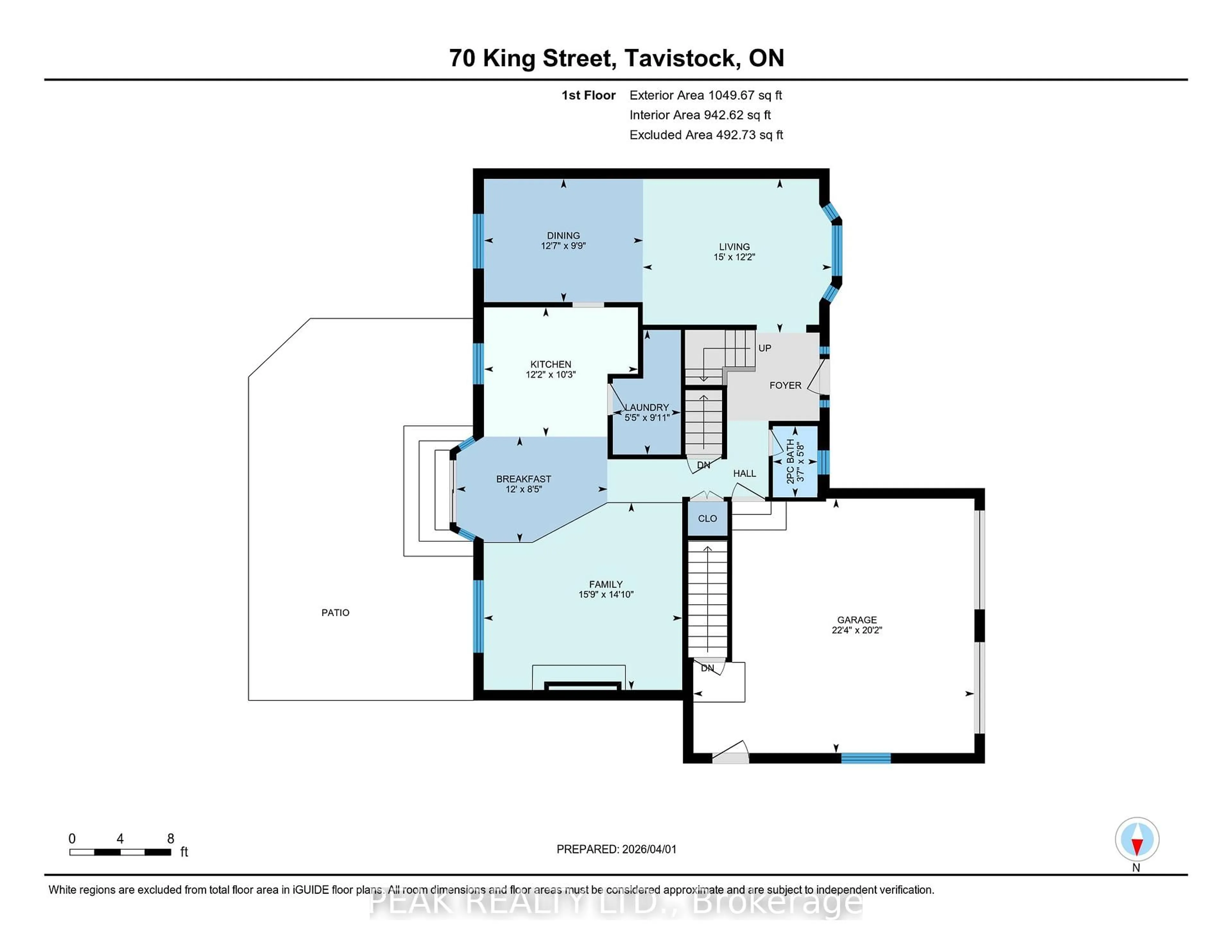 Floor plan for 70 King St, East Zorra-Tavistock Ontario N0B 2R0